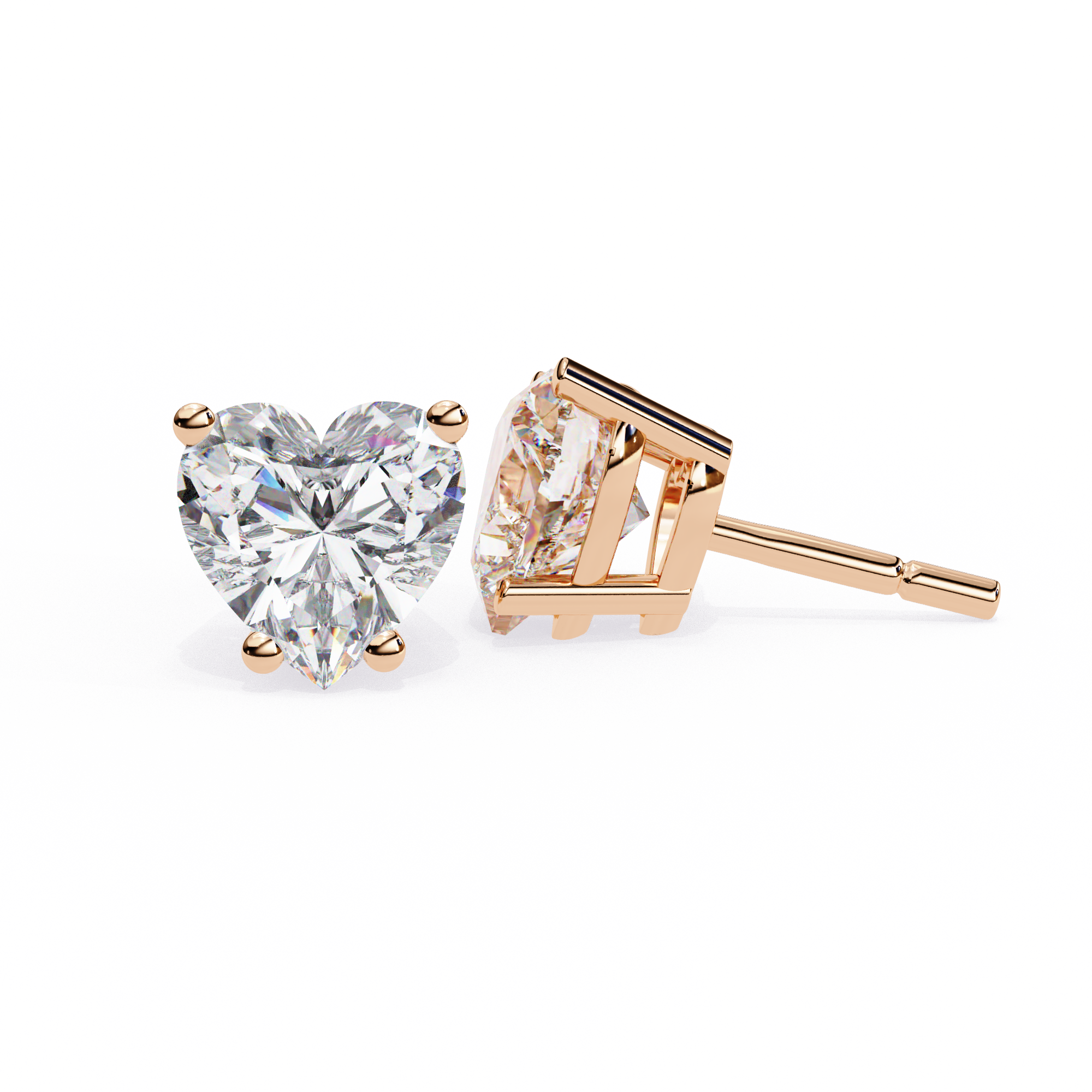 Vega Diamond Solitaire Earrings