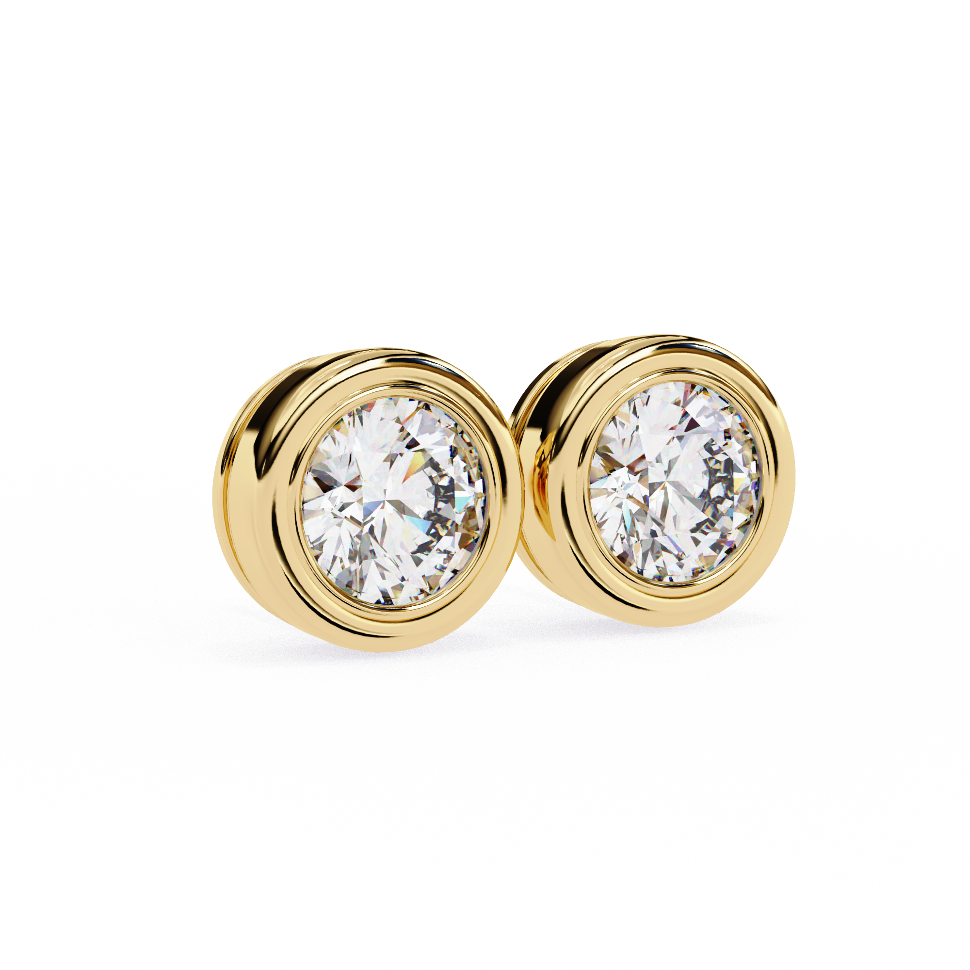 Elara Diamond Solitaire Earrings