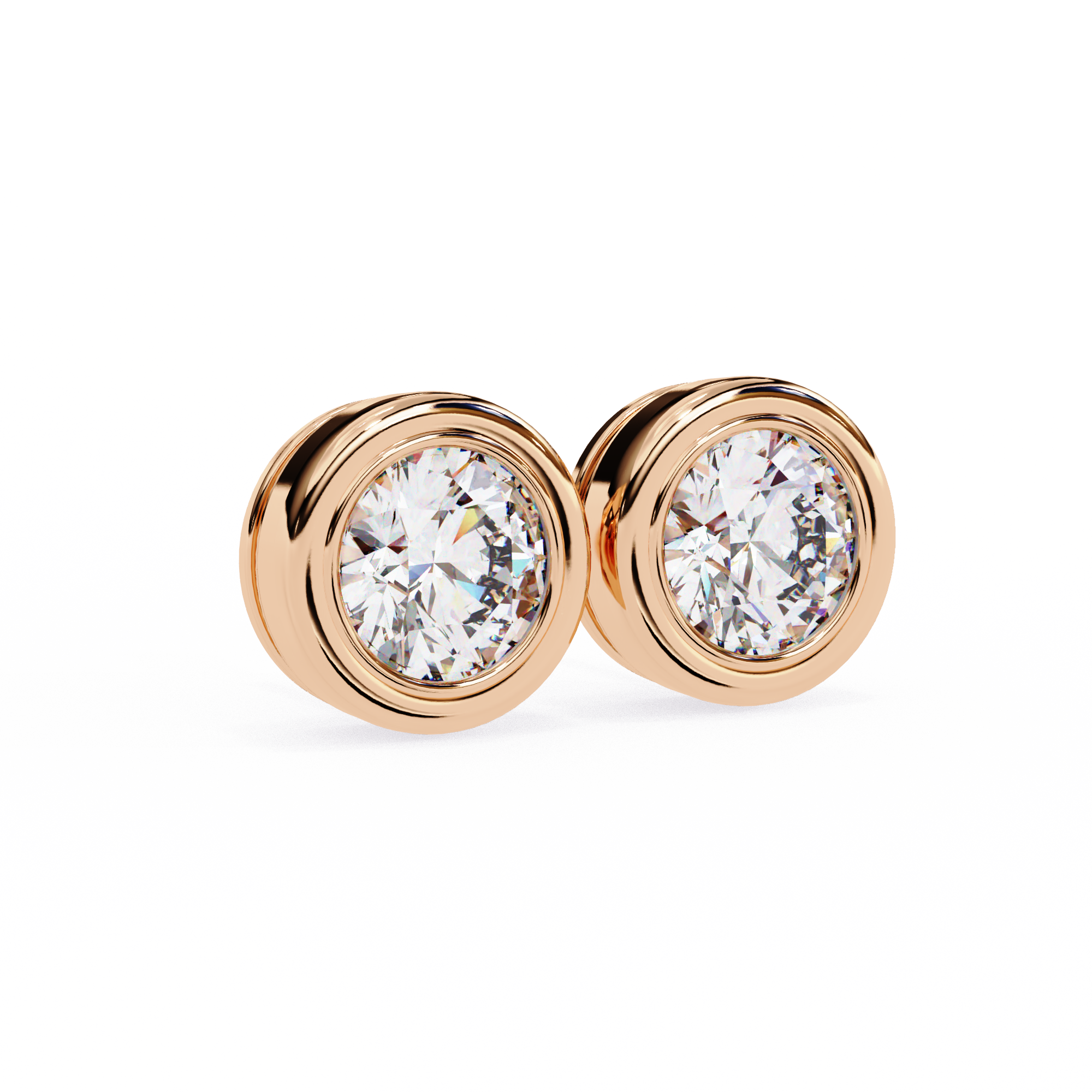 Elara Diamond Solitaire Earrings
