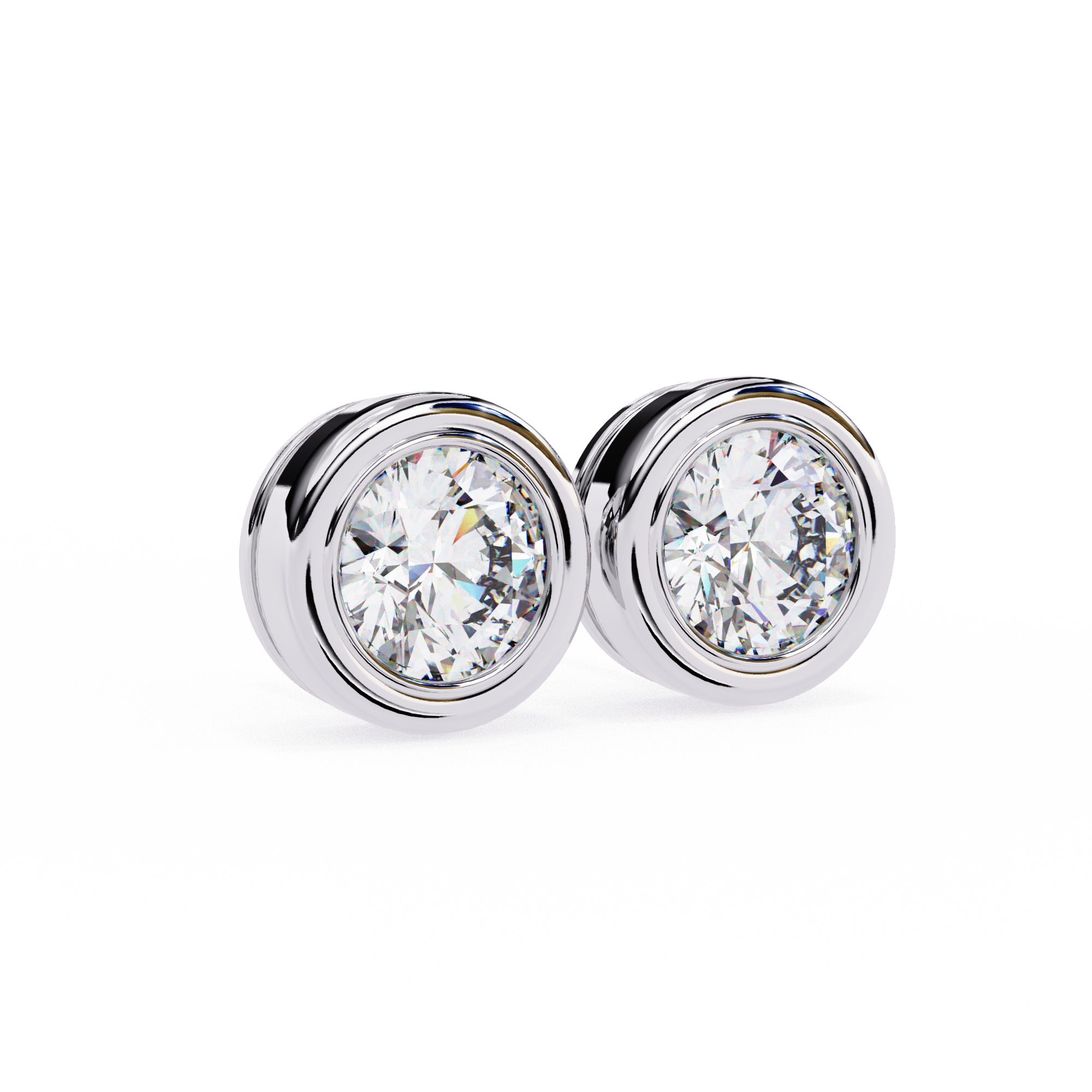 Elara Diamond Solitaire Earrings