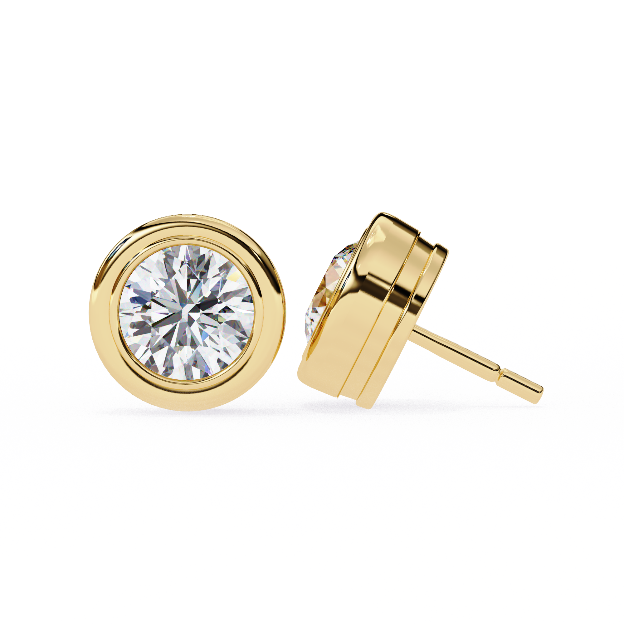Elara Diamond Solitaire Earrings