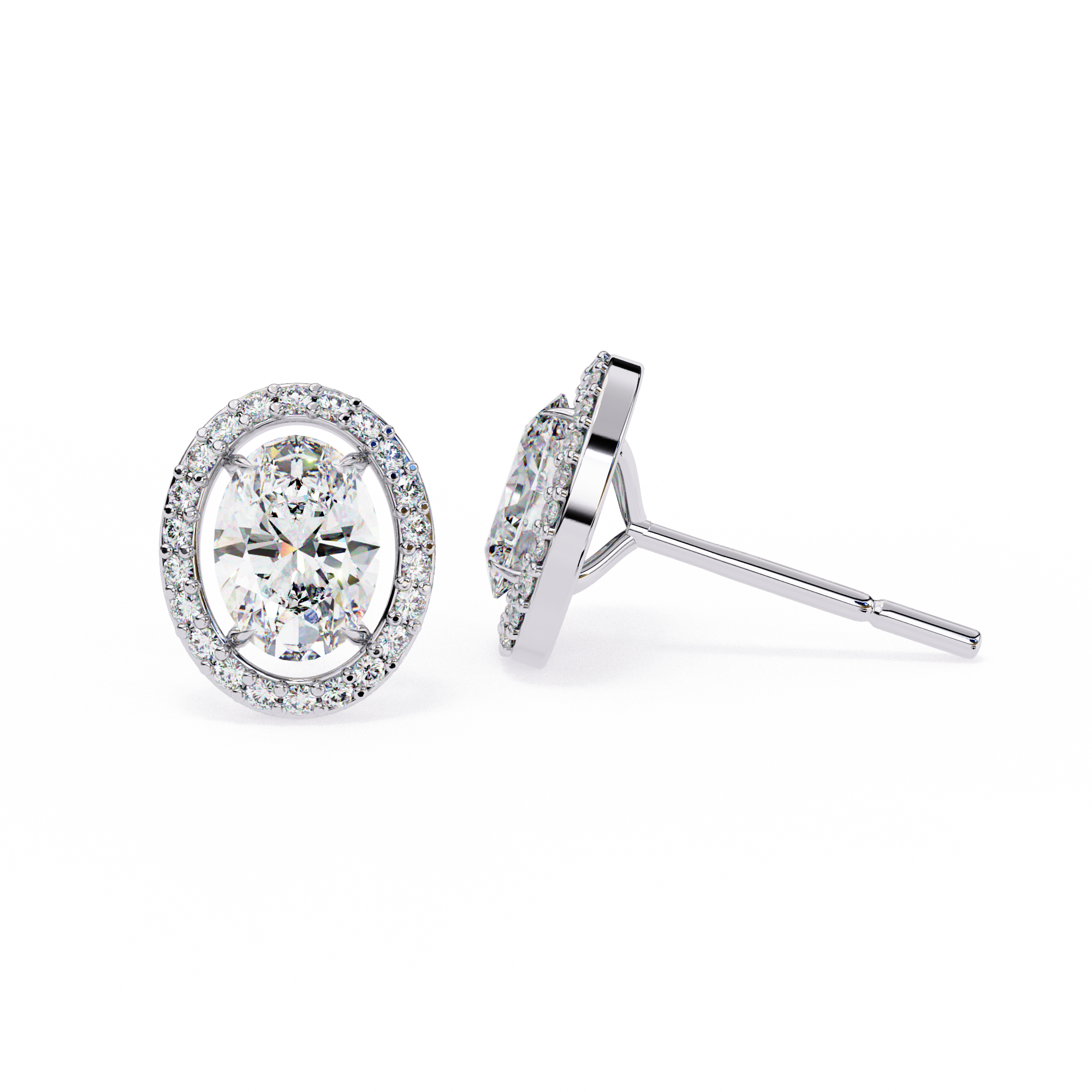 Irene Diamond Solitaire Earrings