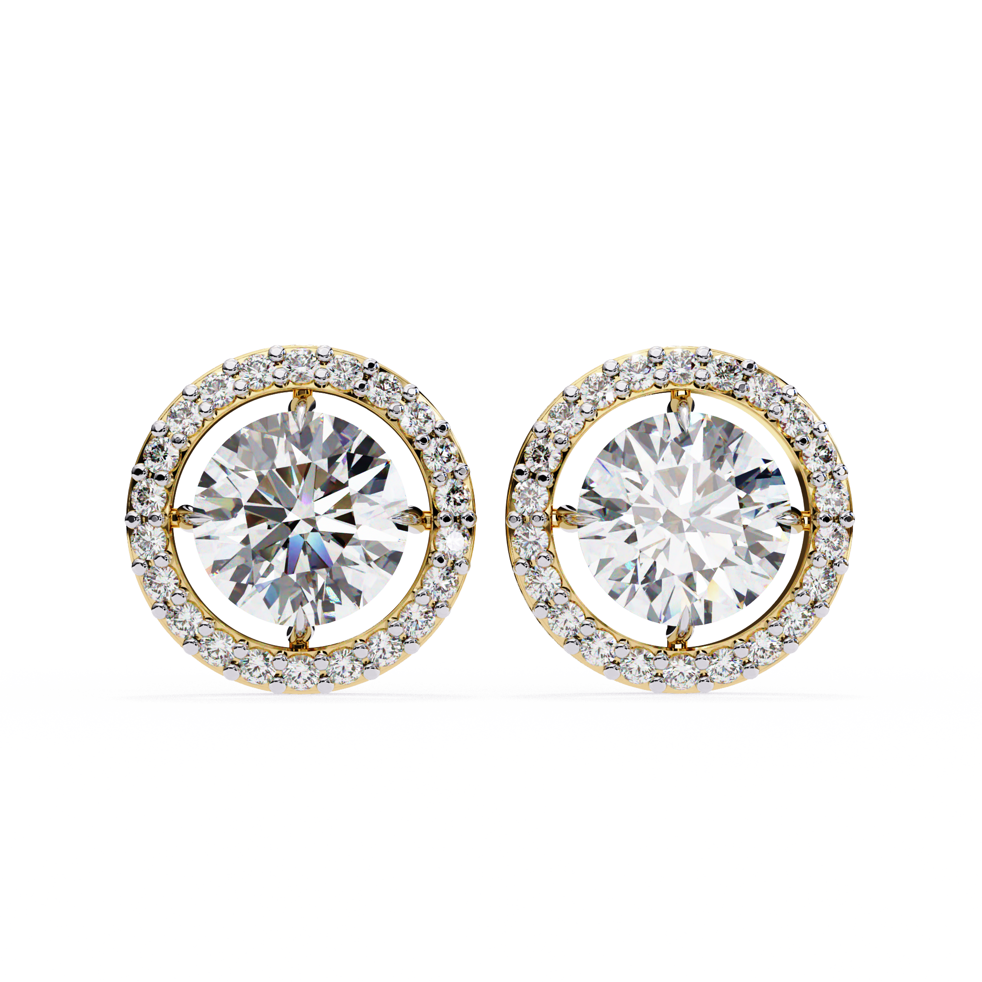 Aster Diamond Solitaire Earrings