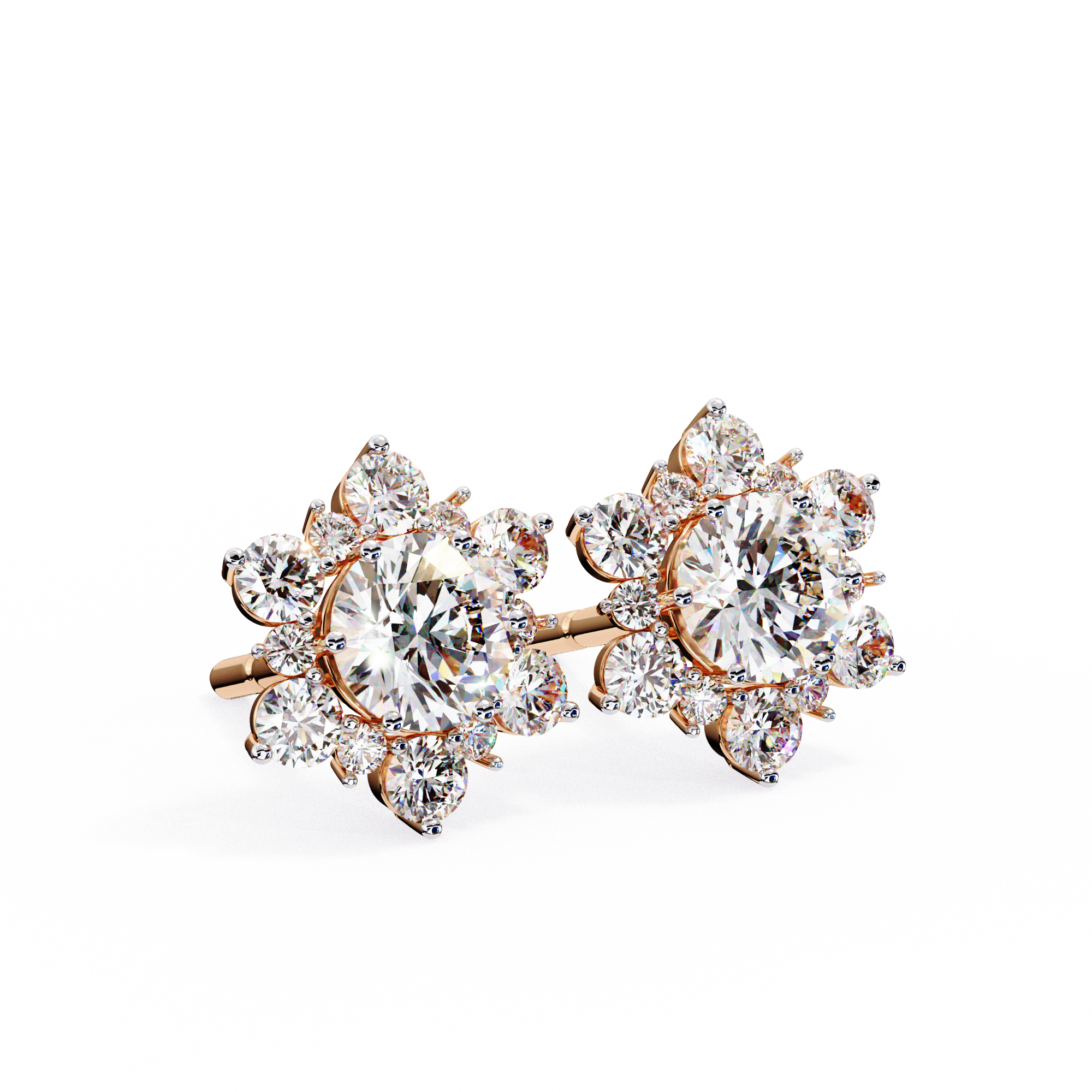 Primrose Diamond Solitaire Earrings