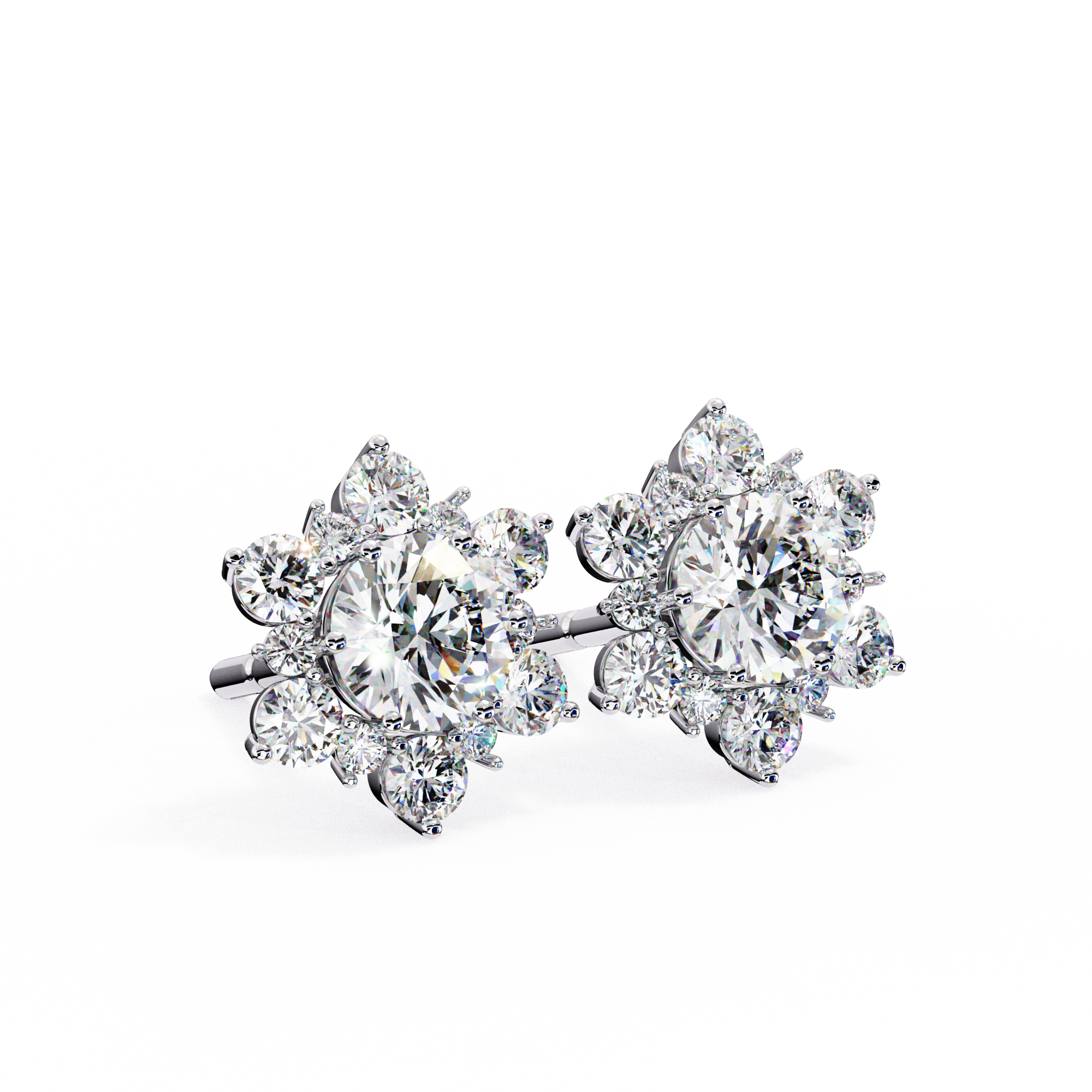 Primrose Diamond Solitaire Earrings