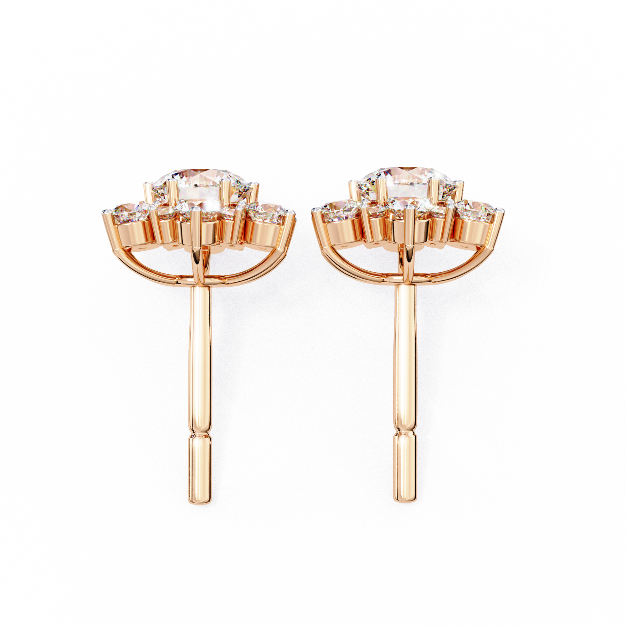 Primrose Diamond Solitaire Earrings