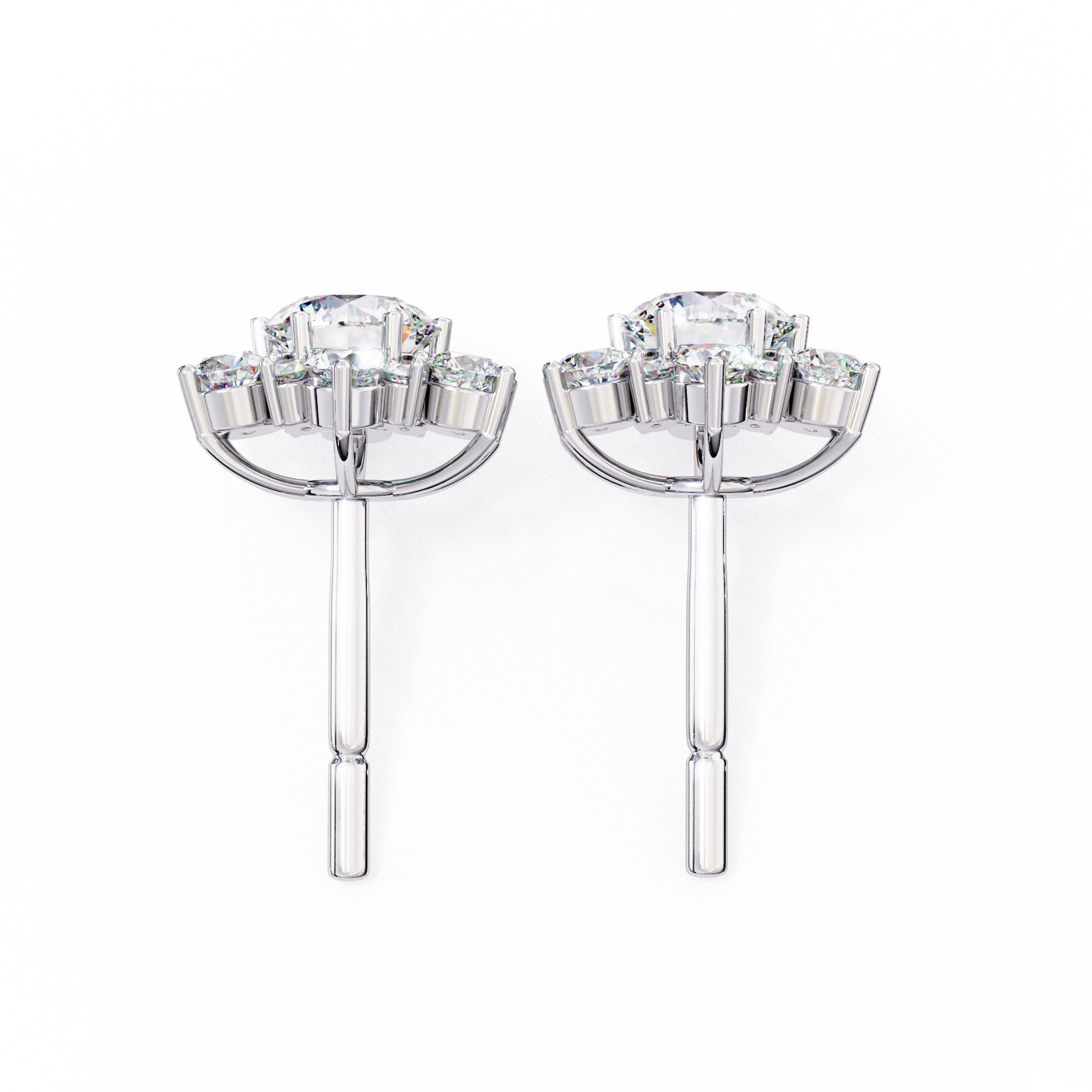 Primrose Diamond Solitaire Earrings
