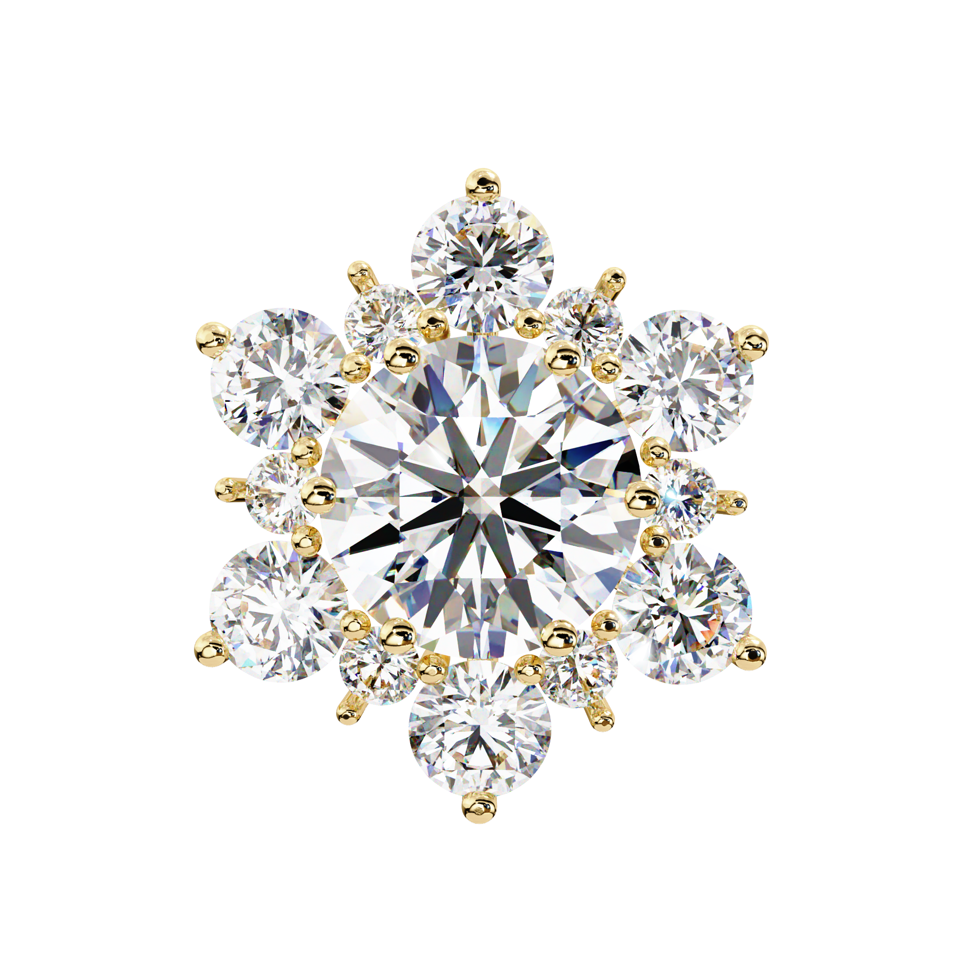 Primrose Diamond Solitaire Earrings