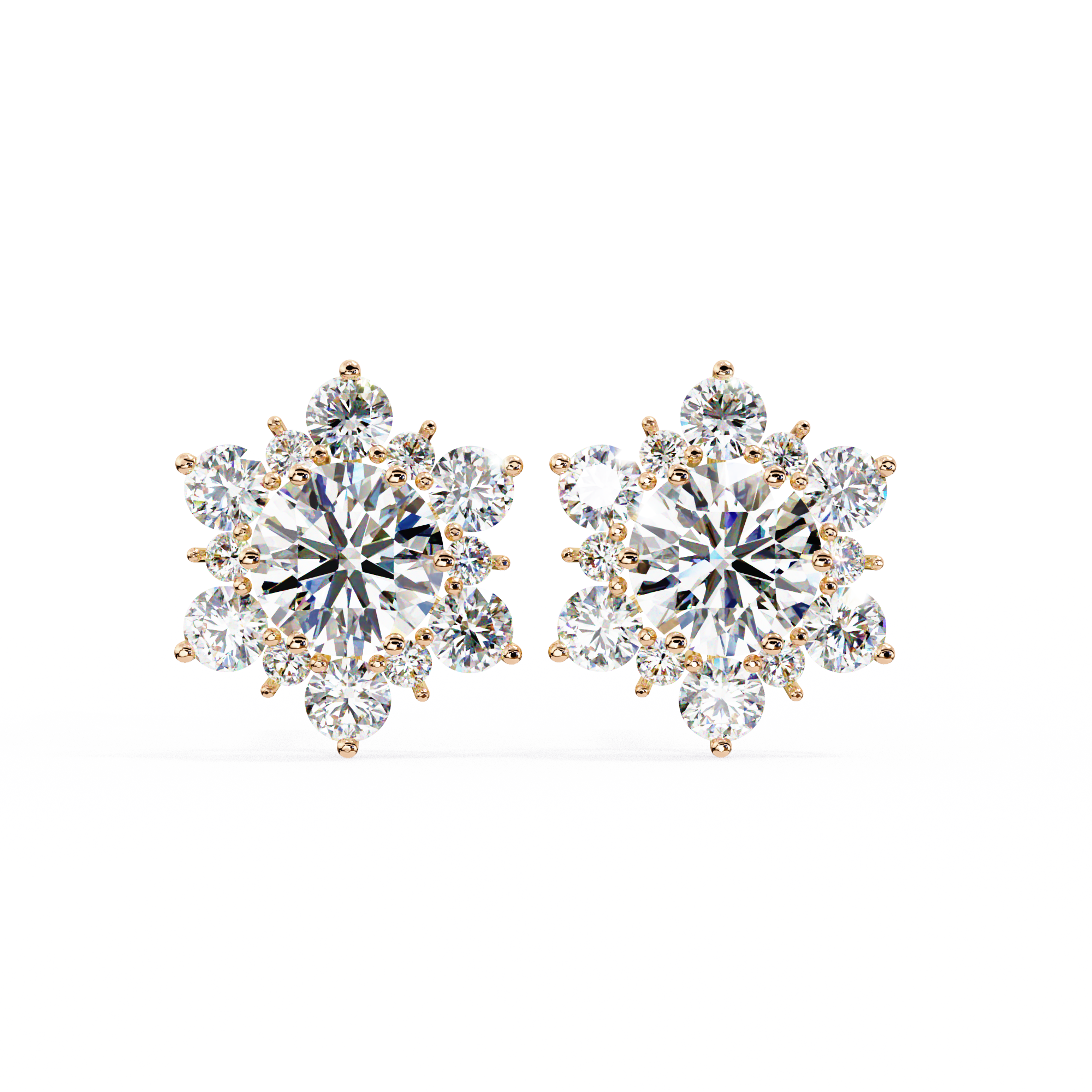 Primrose Diamond Solitaire Earrings