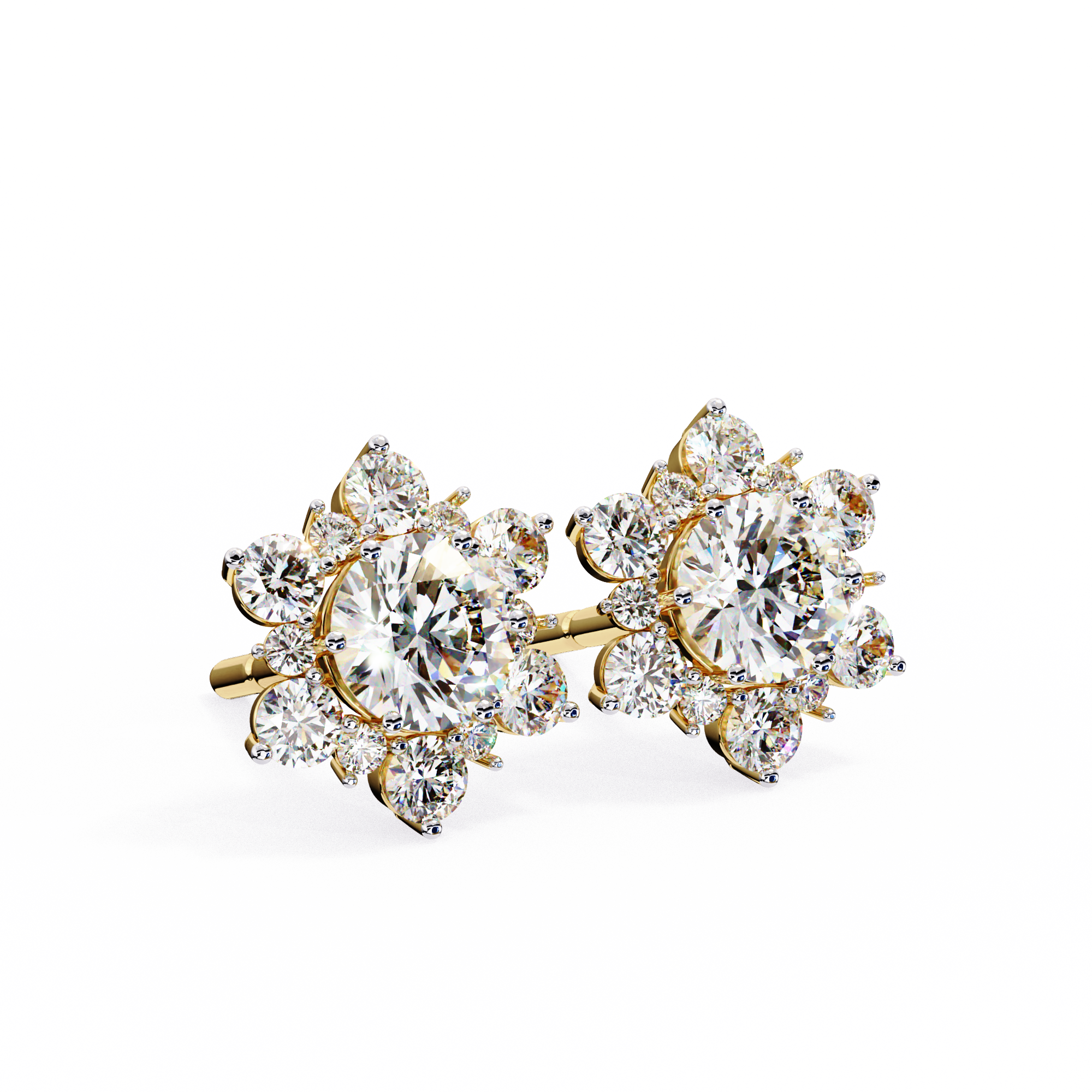 Primrose Diamond Solitaire Earrings