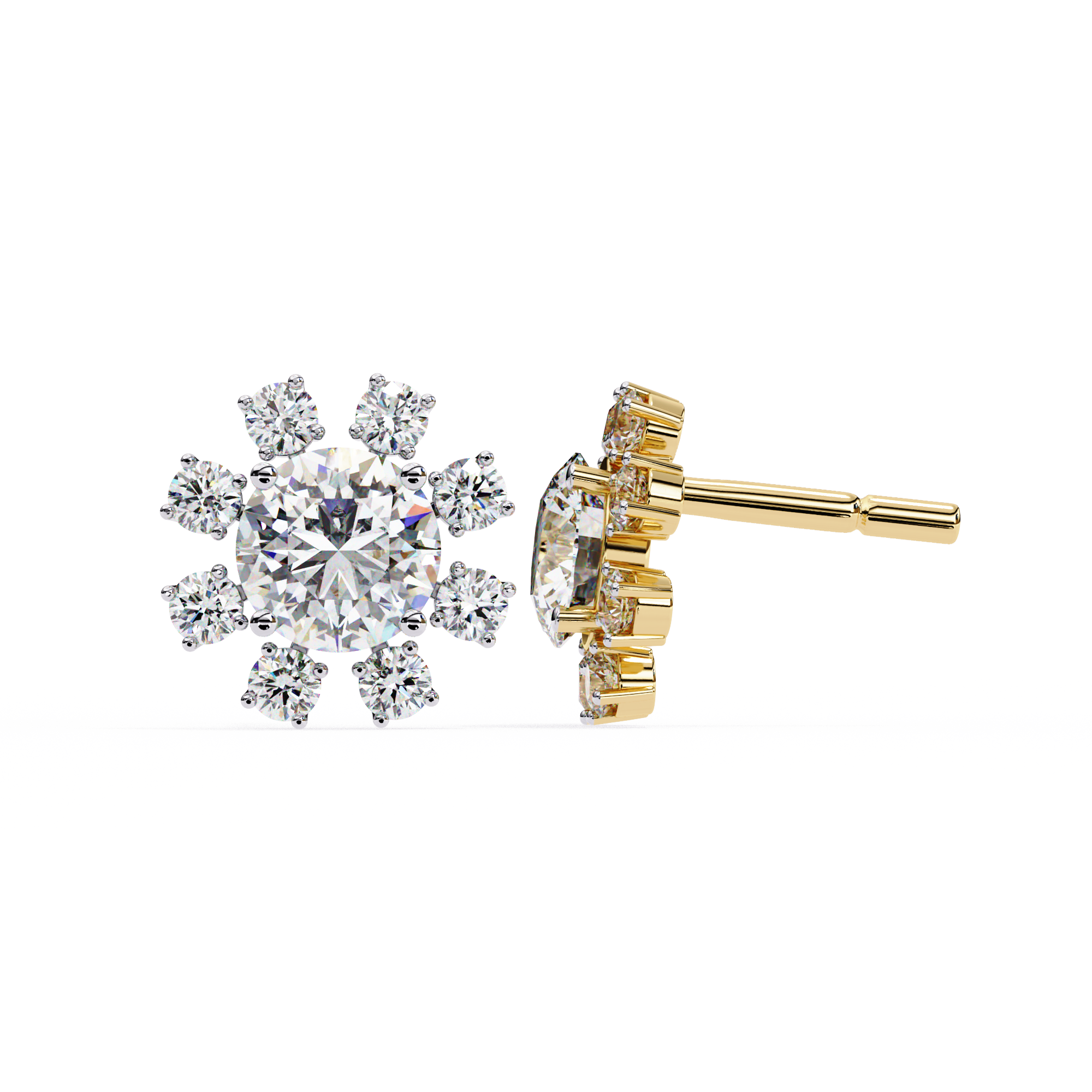 Daphne Diamond Solitaire Earrings