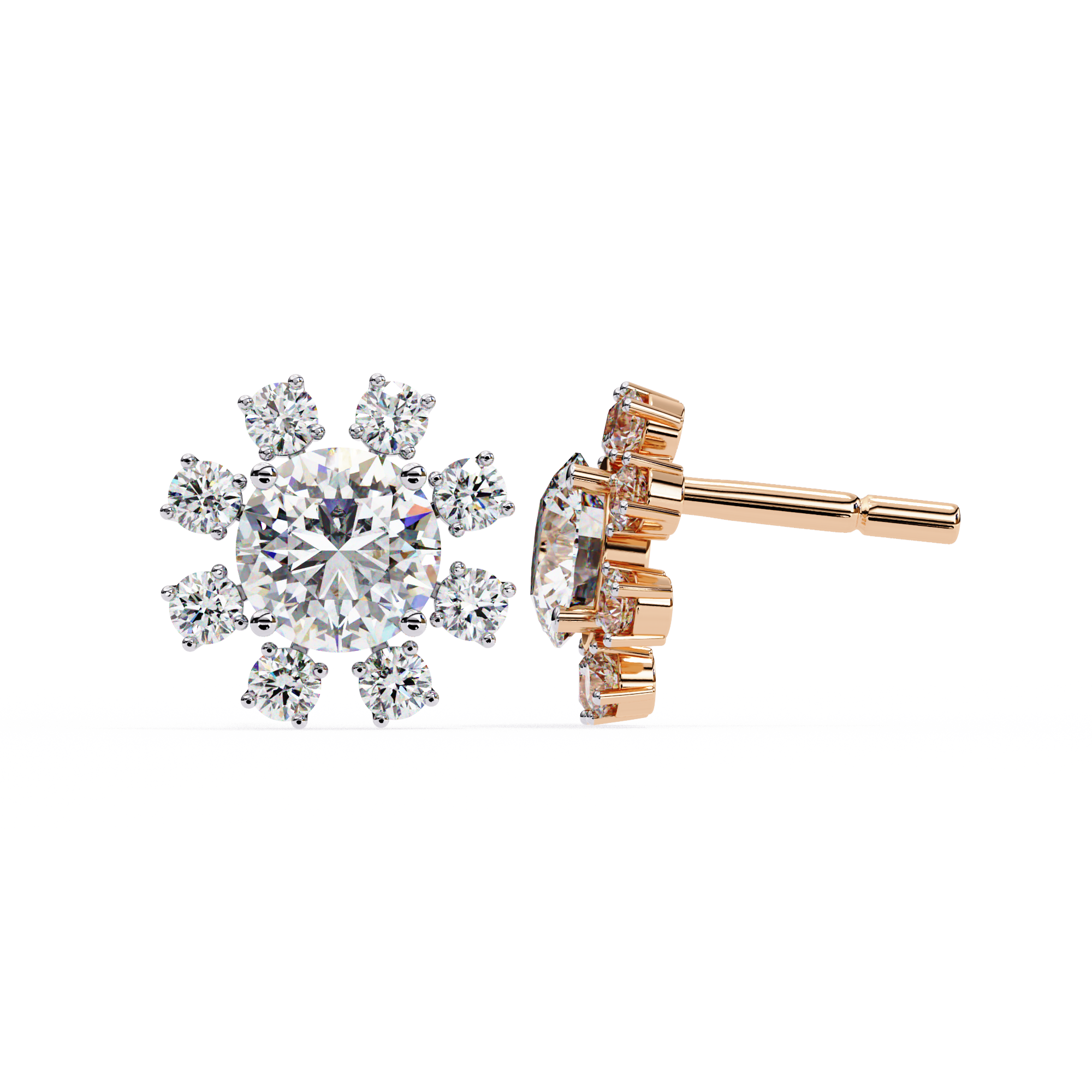 Daphne Diamond Solitaire Earrings
