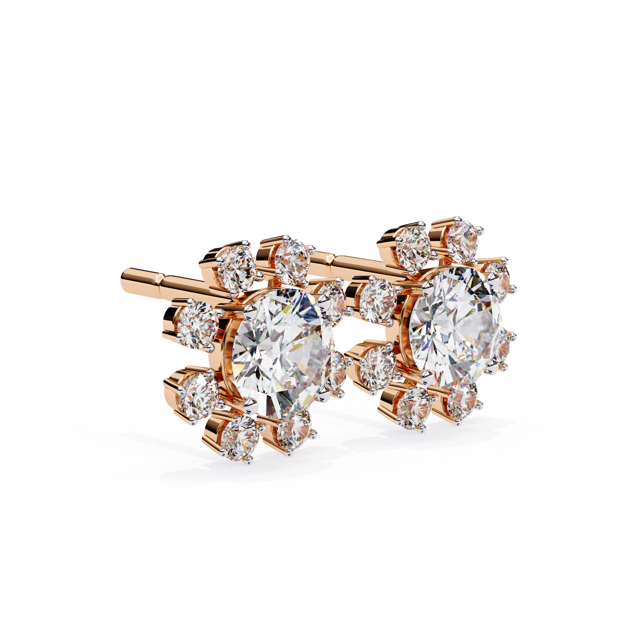 Daphne Diamond Solitaire Earrings