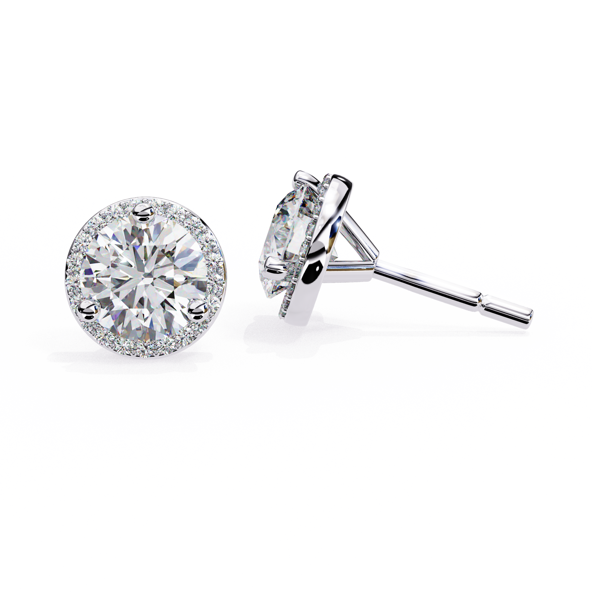 Poppy Diamond Solitaire Earrings
