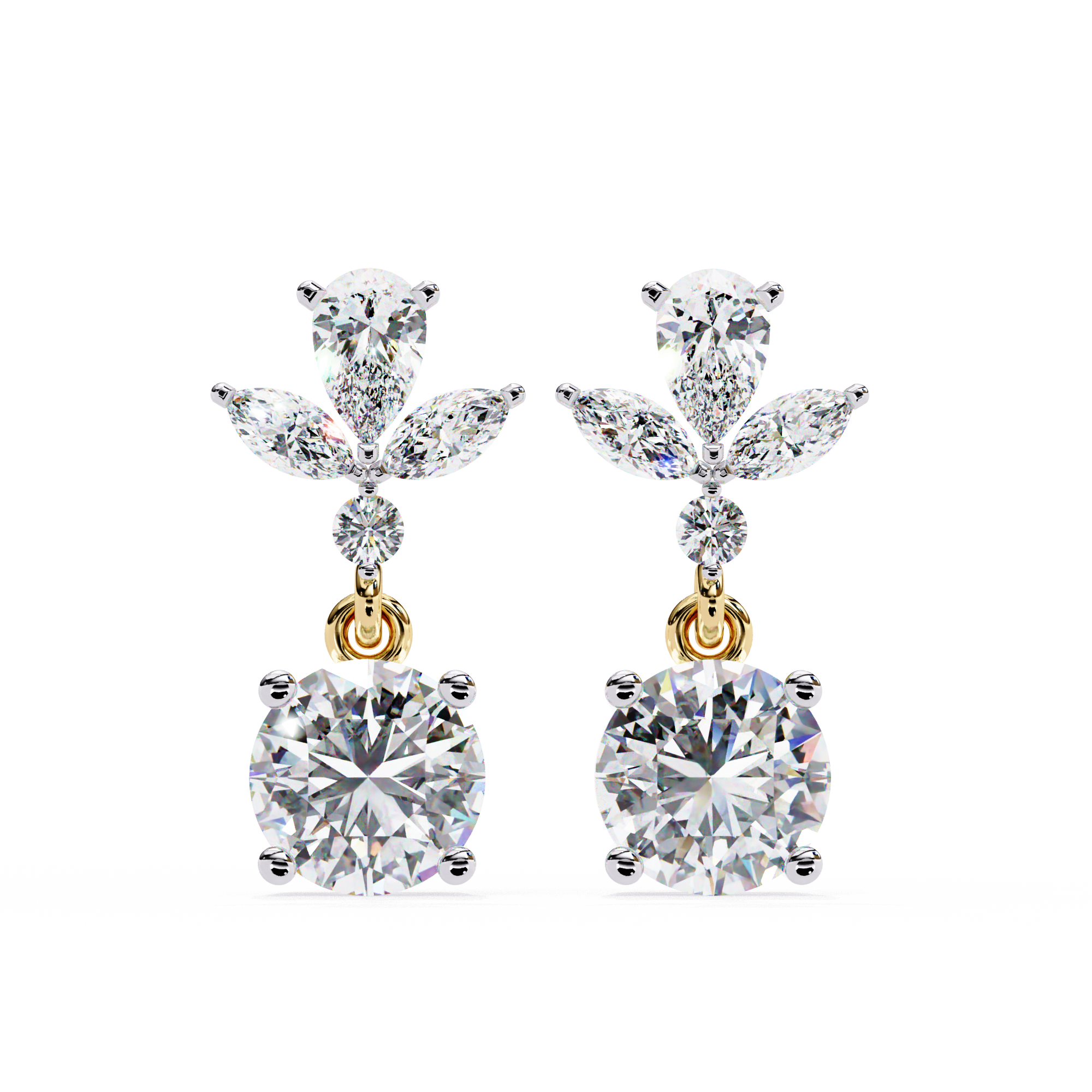 Bianca Diamond Solitaire Earrings