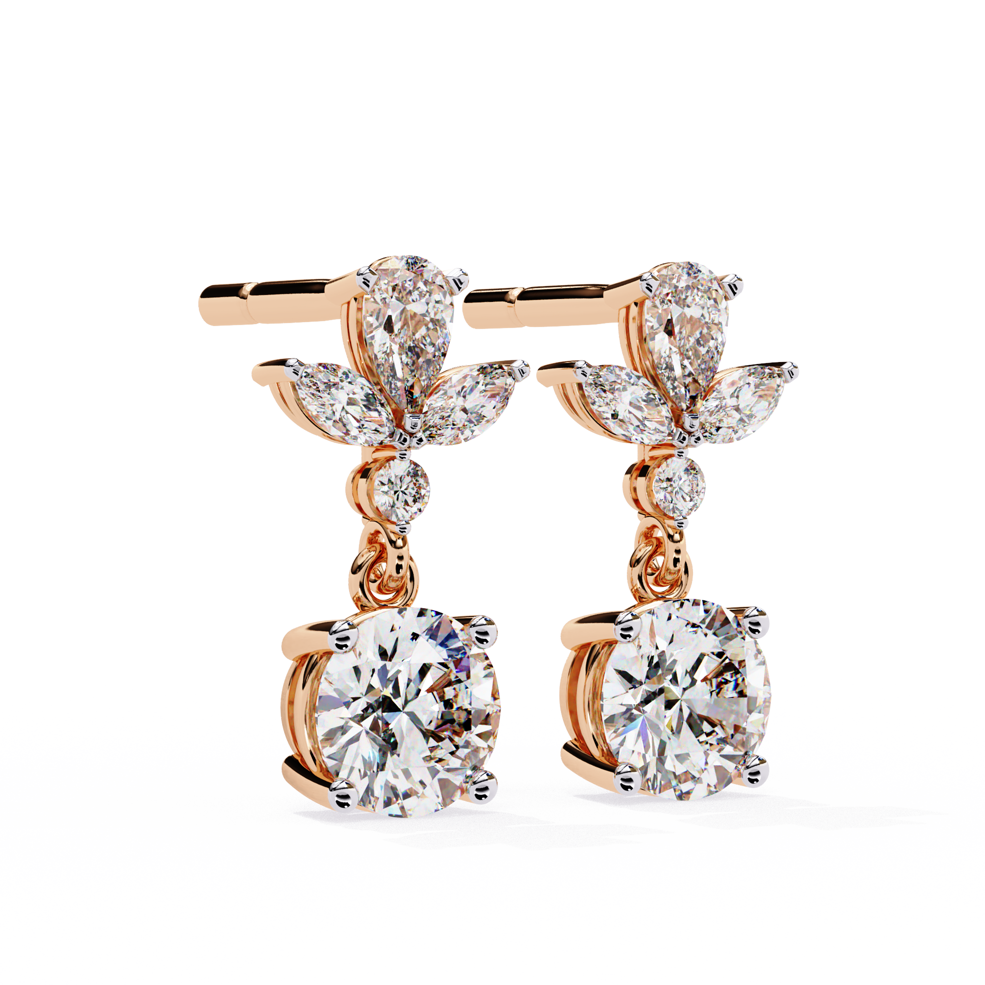 Bianca Diamond Solitaire Earrings