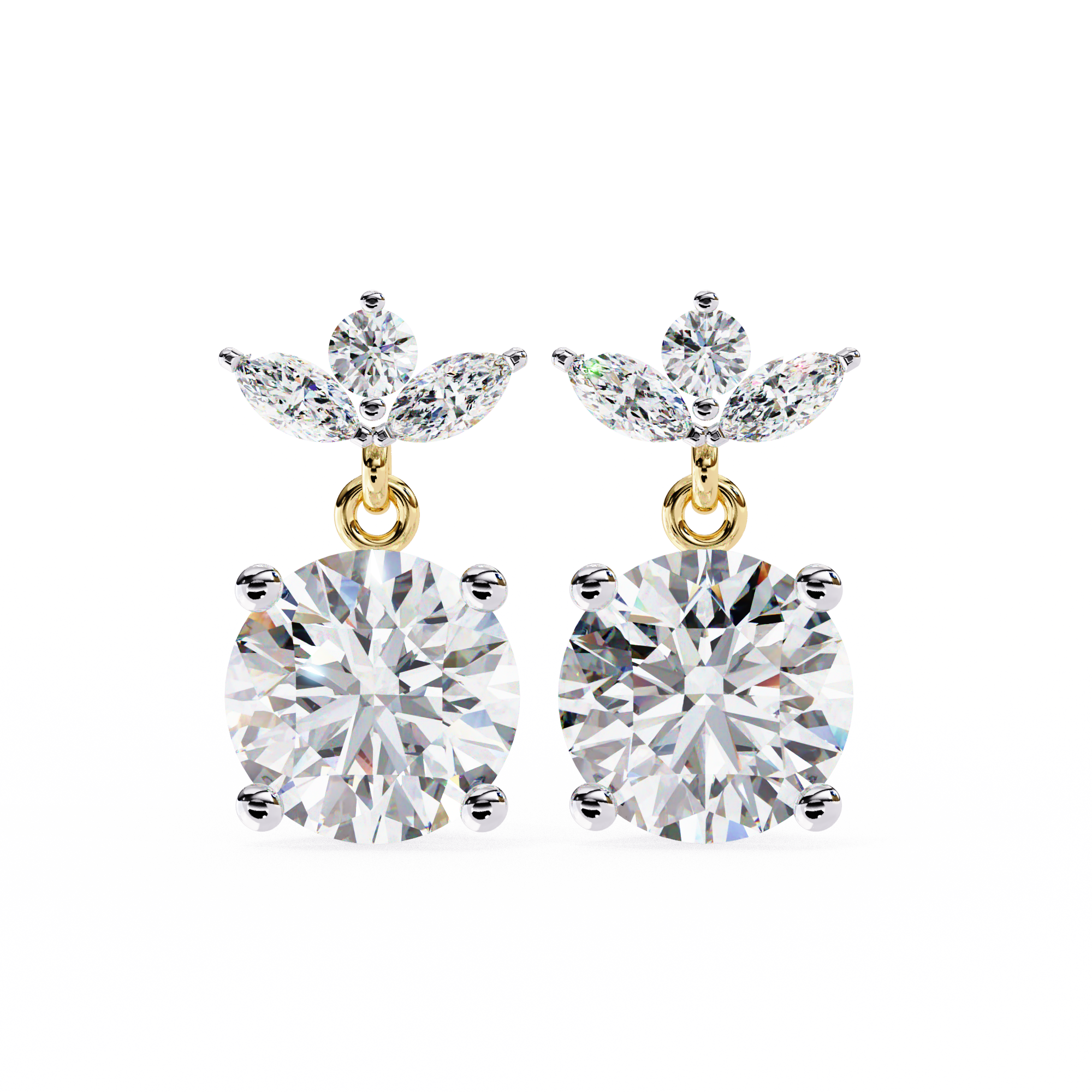 Ariel Diamond Solitaire Earrings
