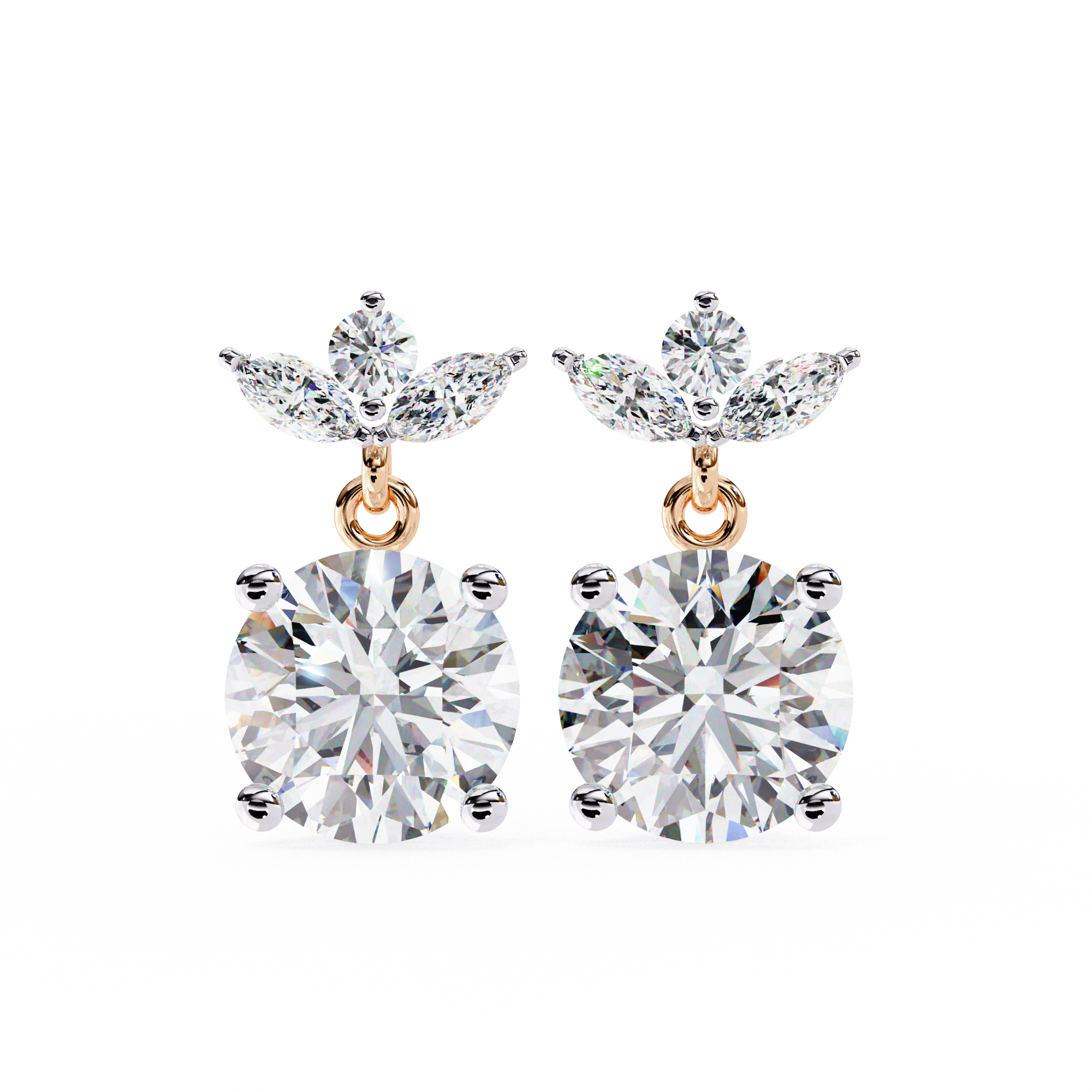 Ariel Diamond Solitaire Earrings