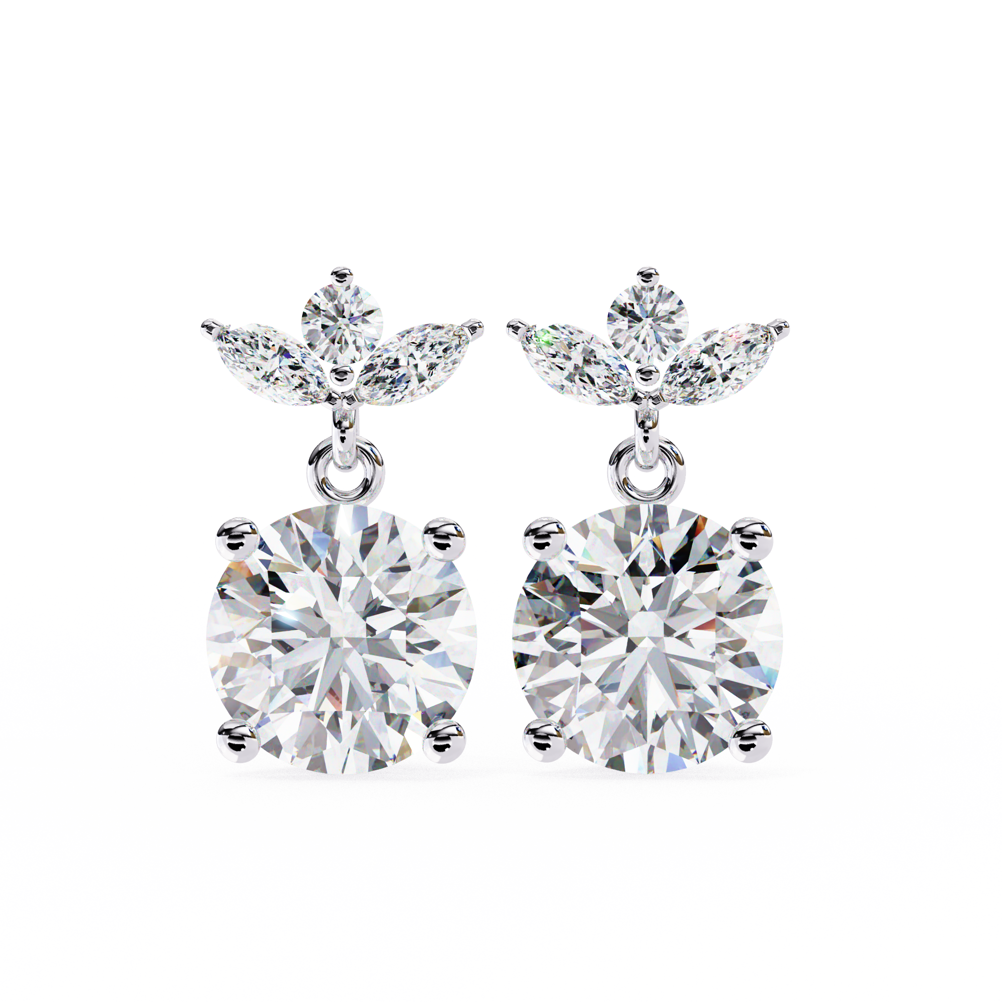 Ariel Diamond Solitaire Earrings