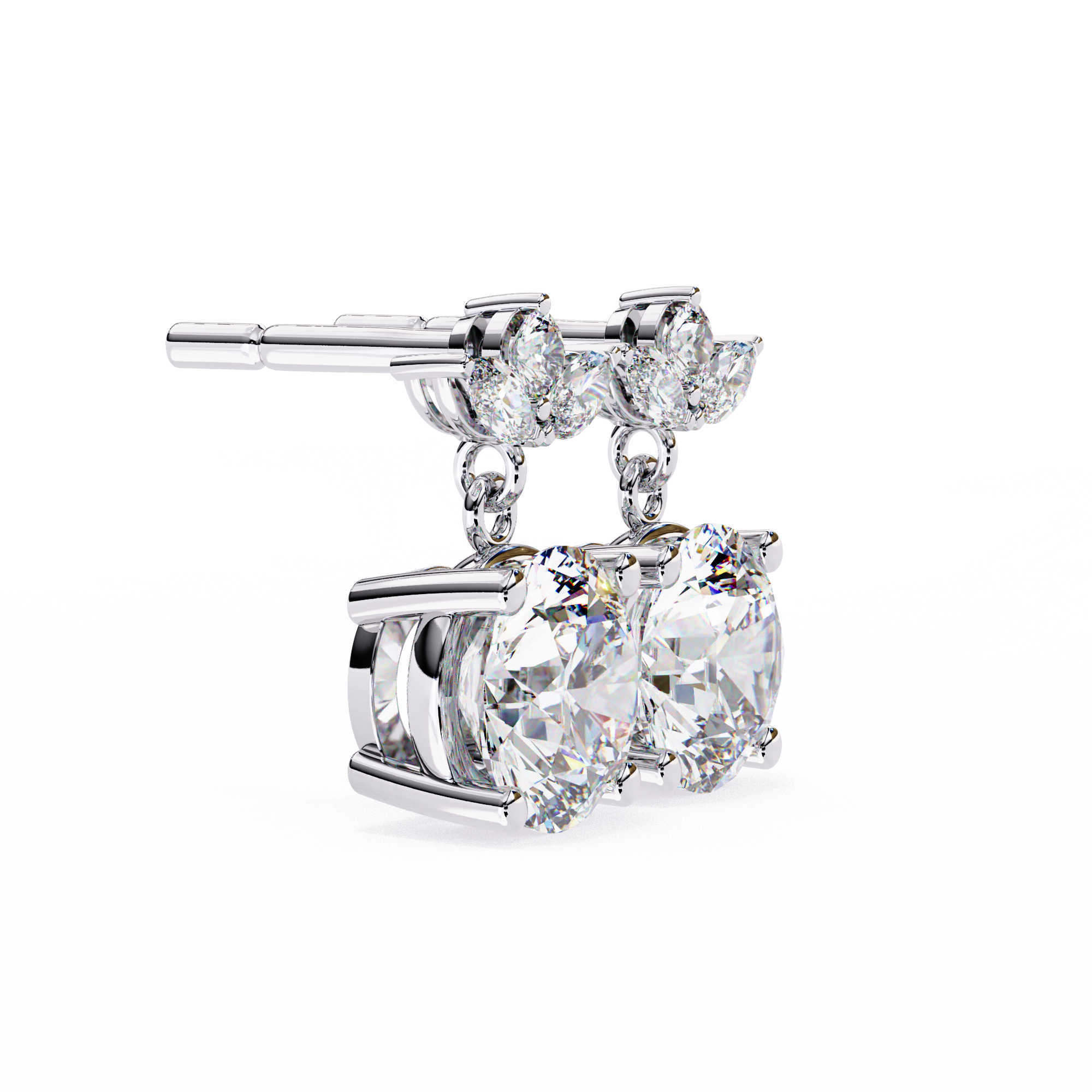 Ariel Diamond Solitaire Earrings