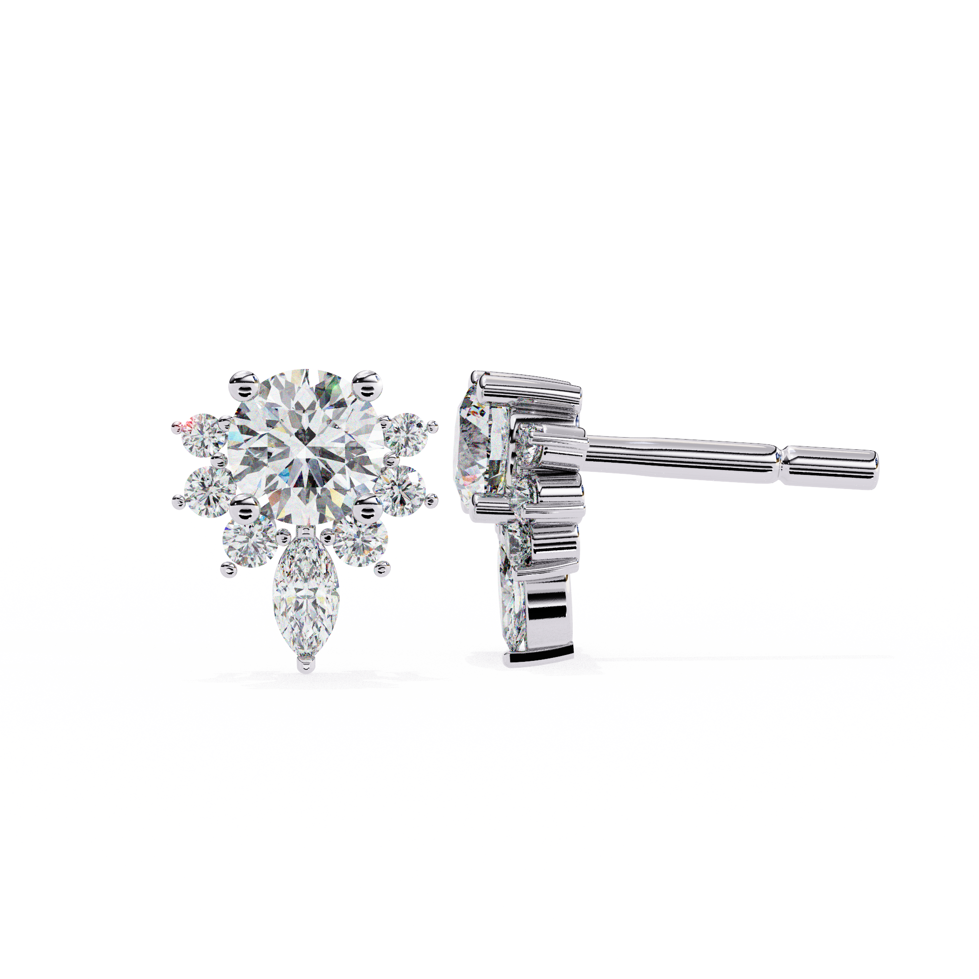 Marina Diamond Solitaire Earrings