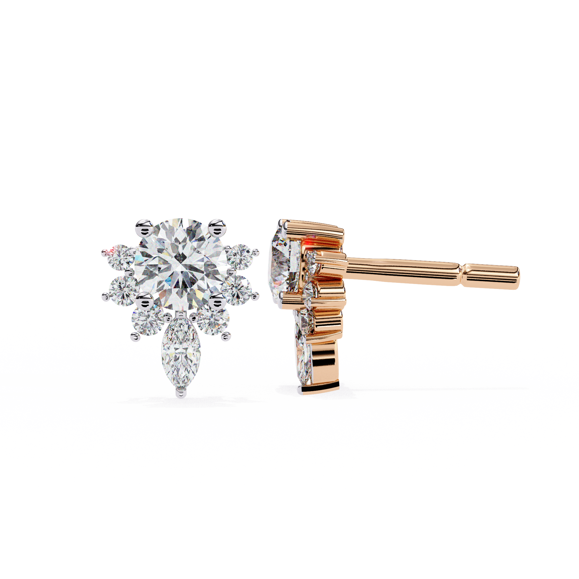 Marina Diamond Solitaire Earrings