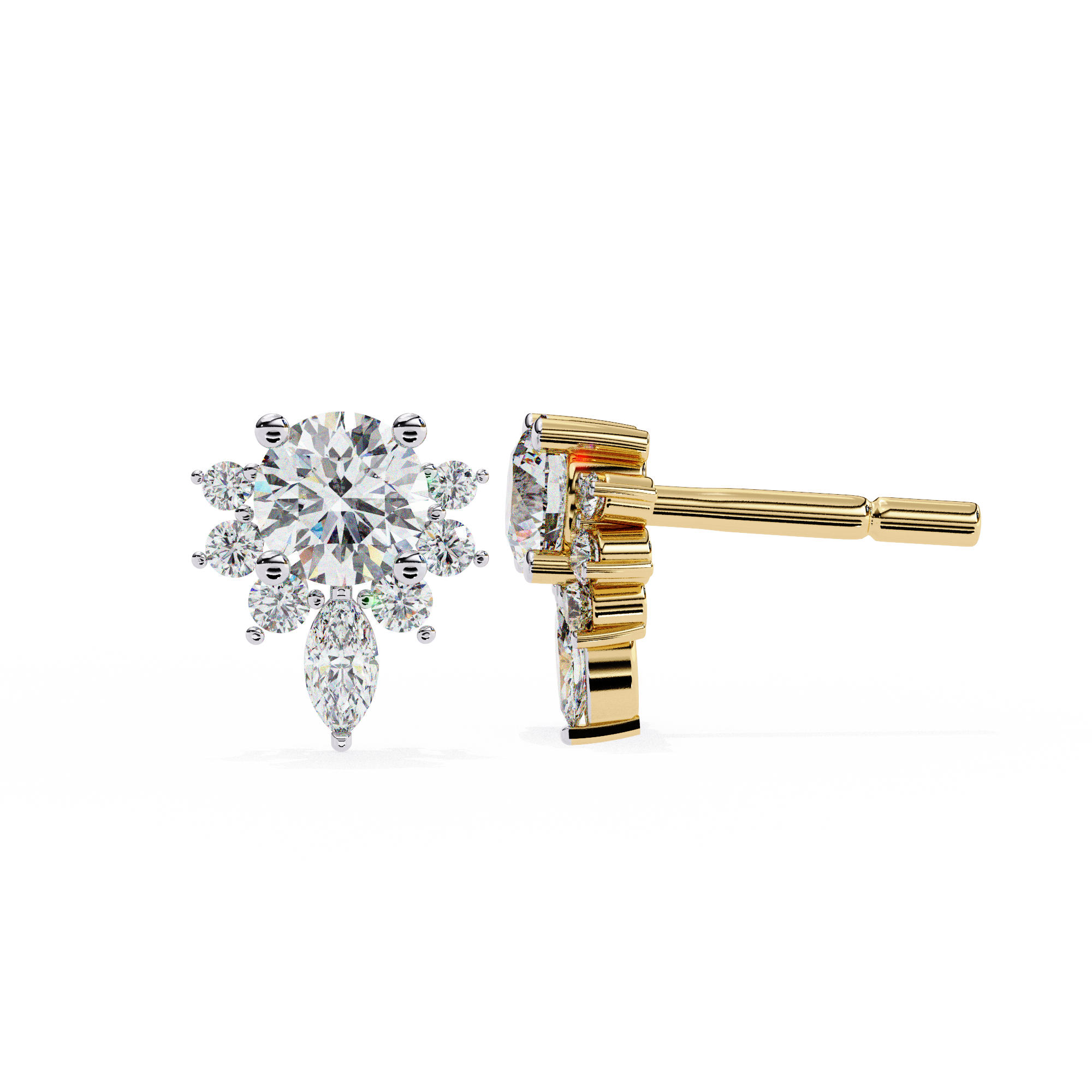 Marina Diamond Solitaire Earrings