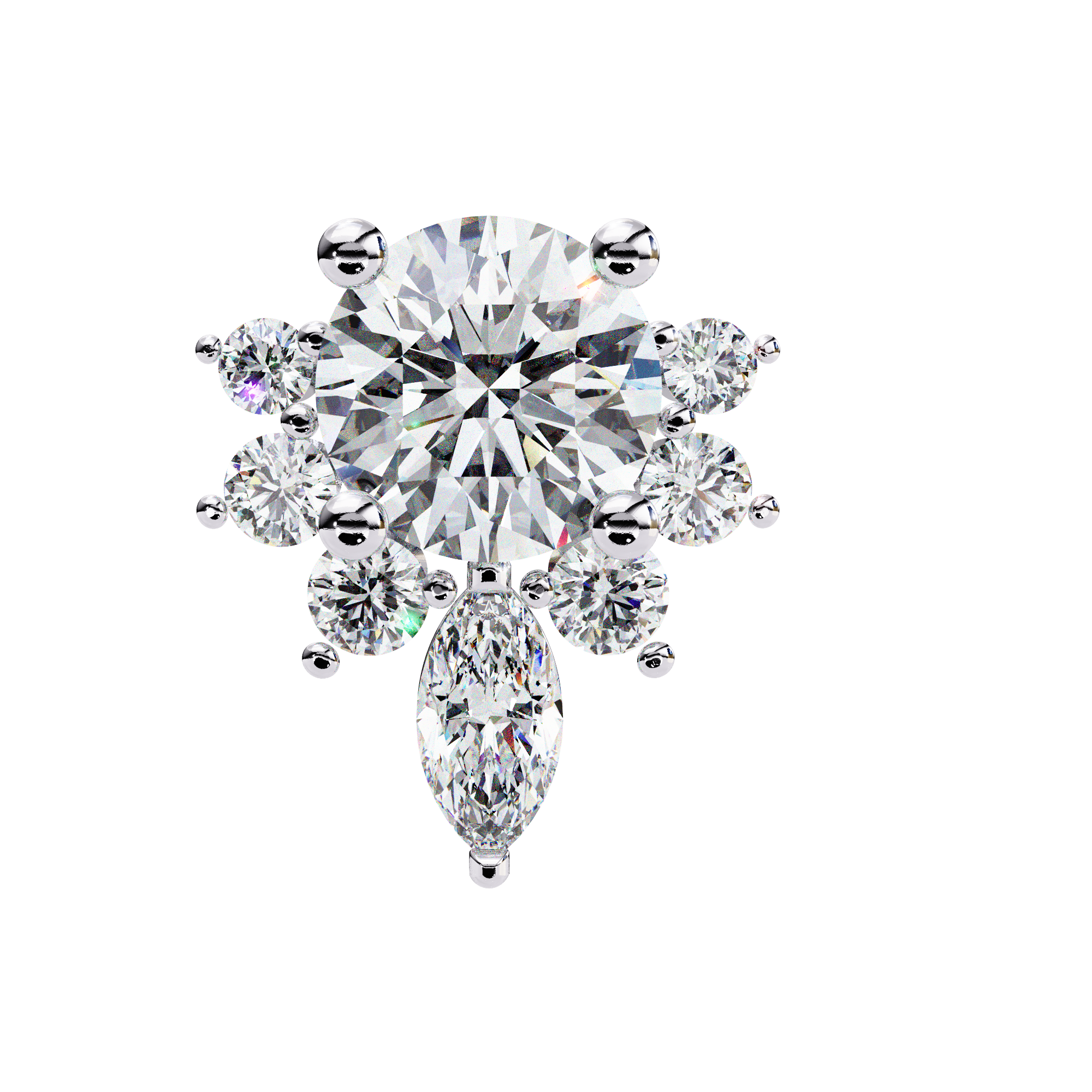Marina Diamond Solitaire Earrings
