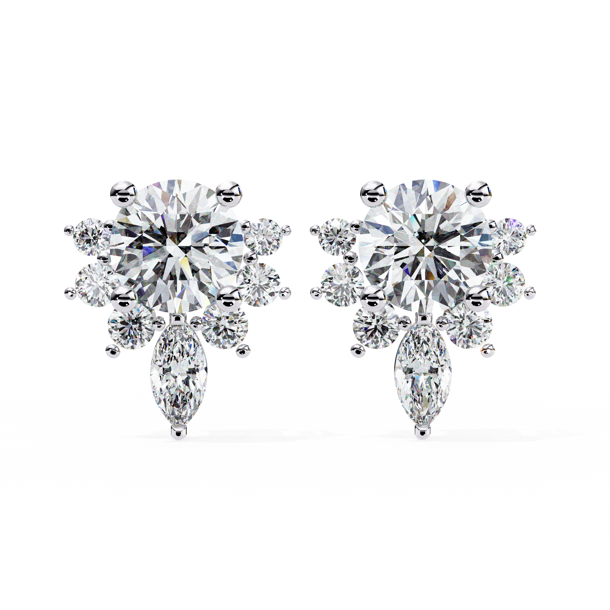 Marina Diamond Solitaire Earrings