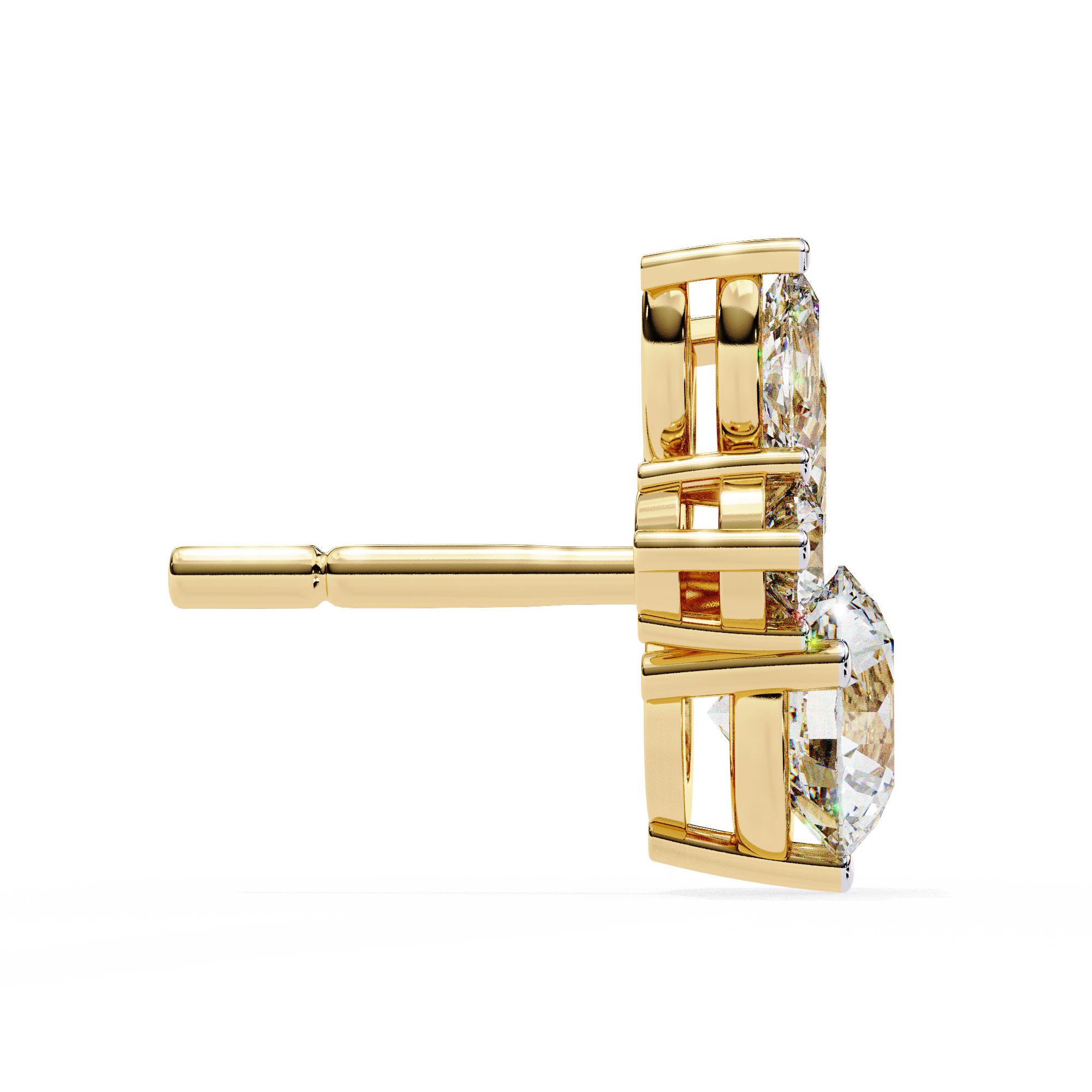 Cassie Diamond Solitaire Earrings