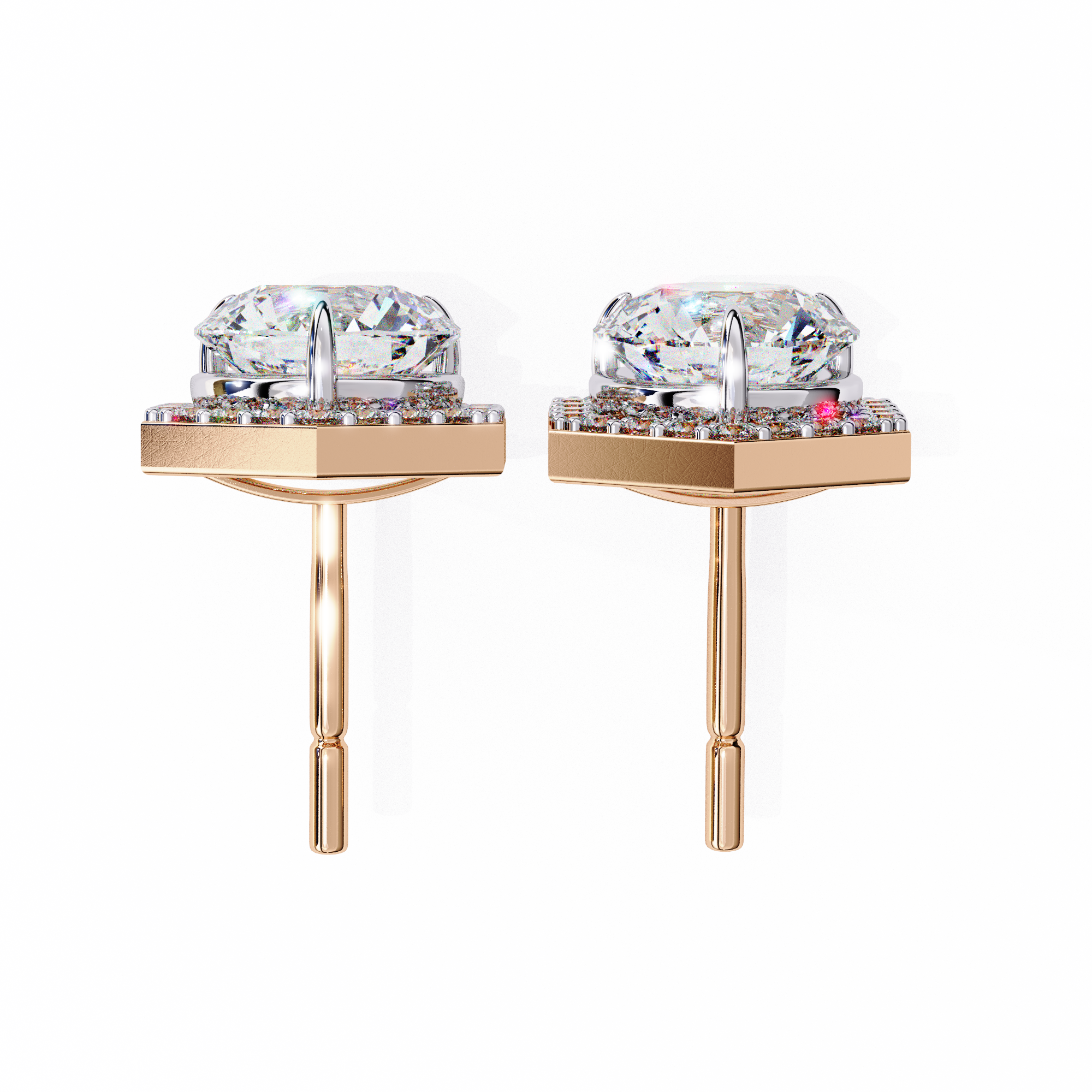 Daisy Diamond Solitaire Earrings