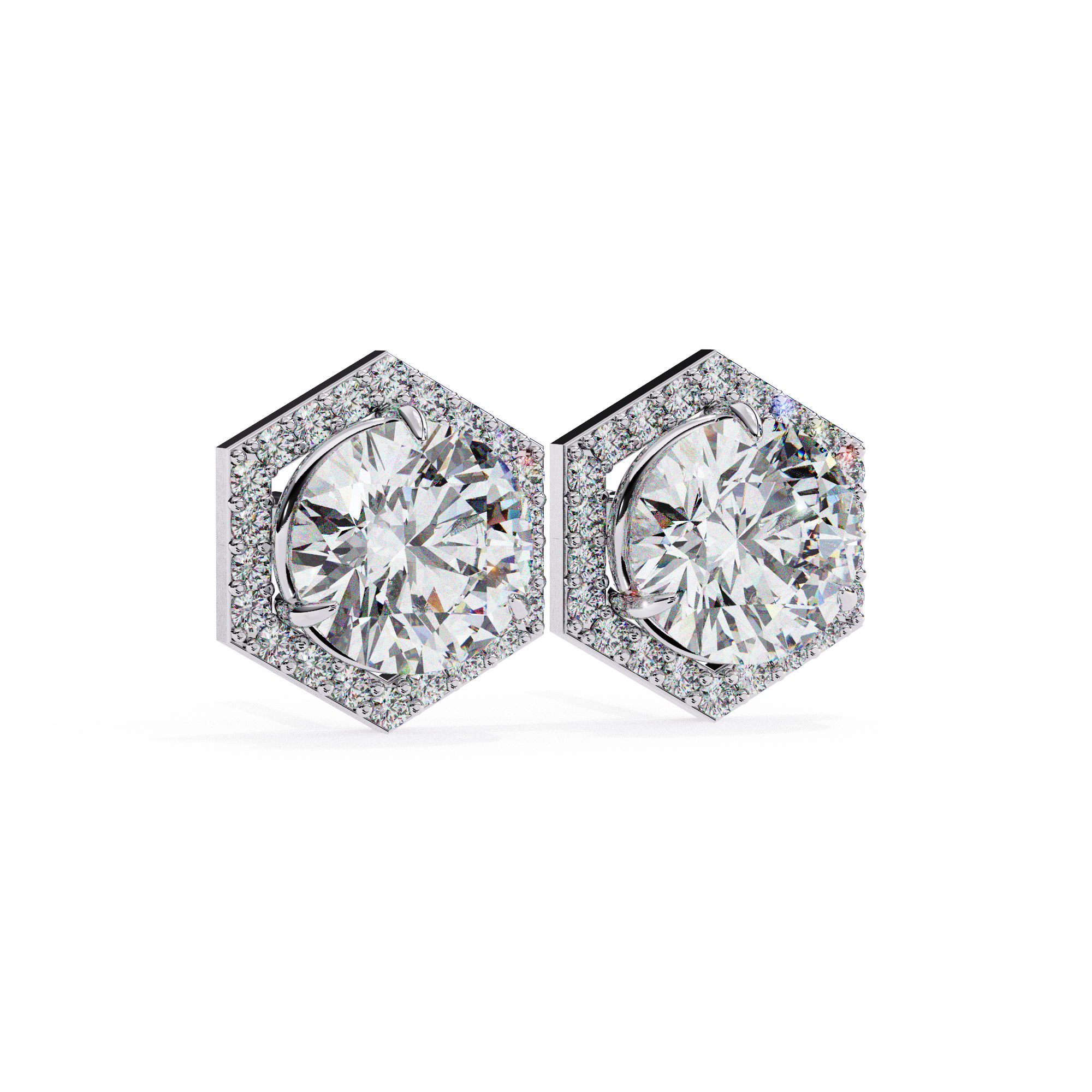 Daisy Diamond Solitaire Earrings