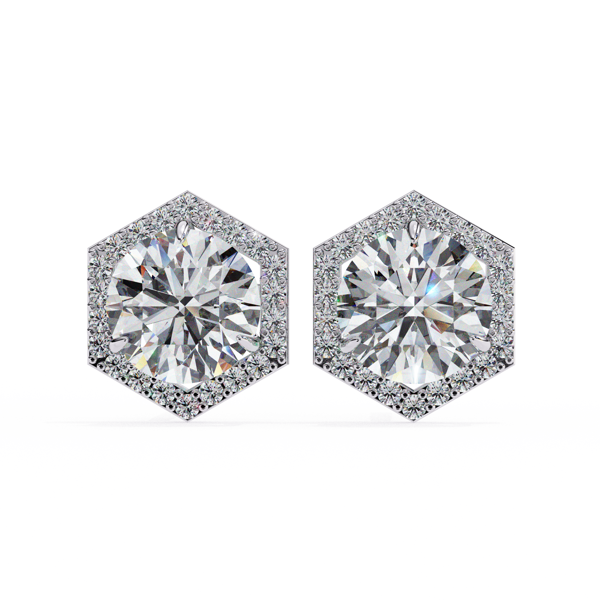 Daisy Diamond Solitaire Earrings