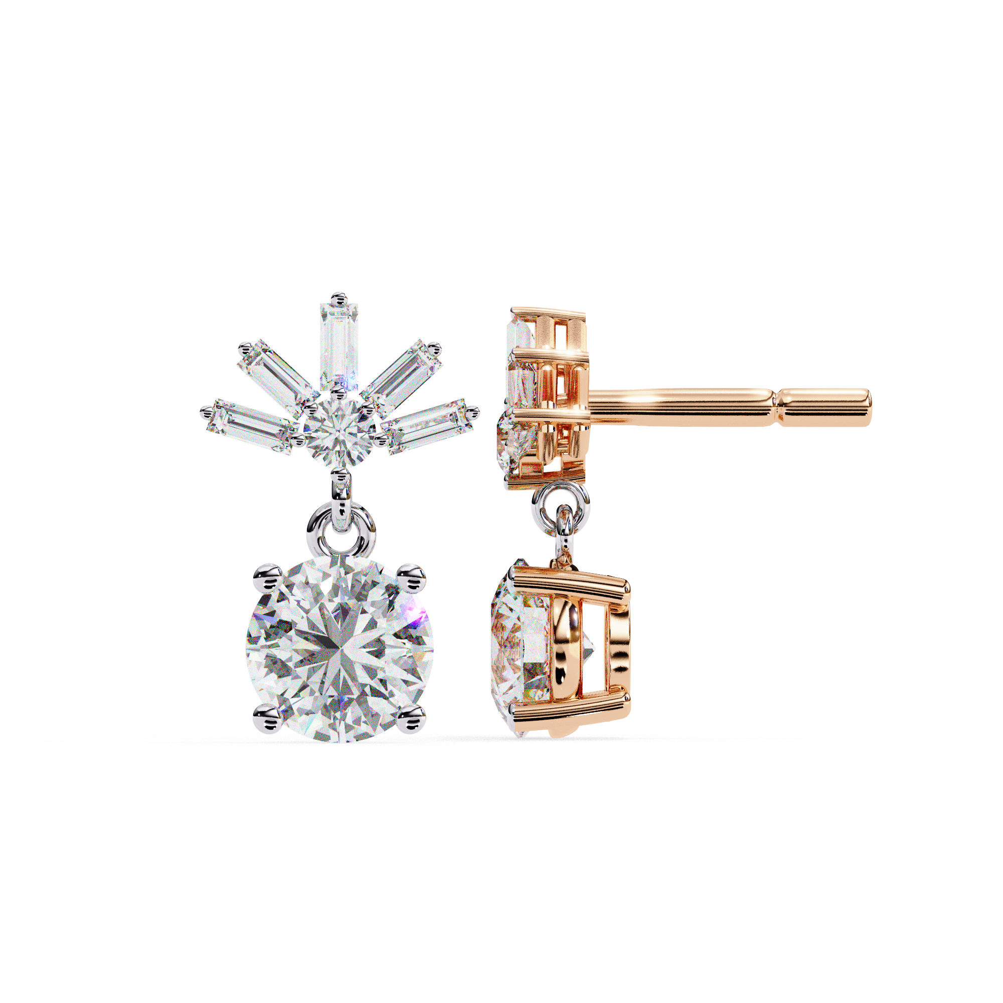 Janet Diamond Solitaire Earrings