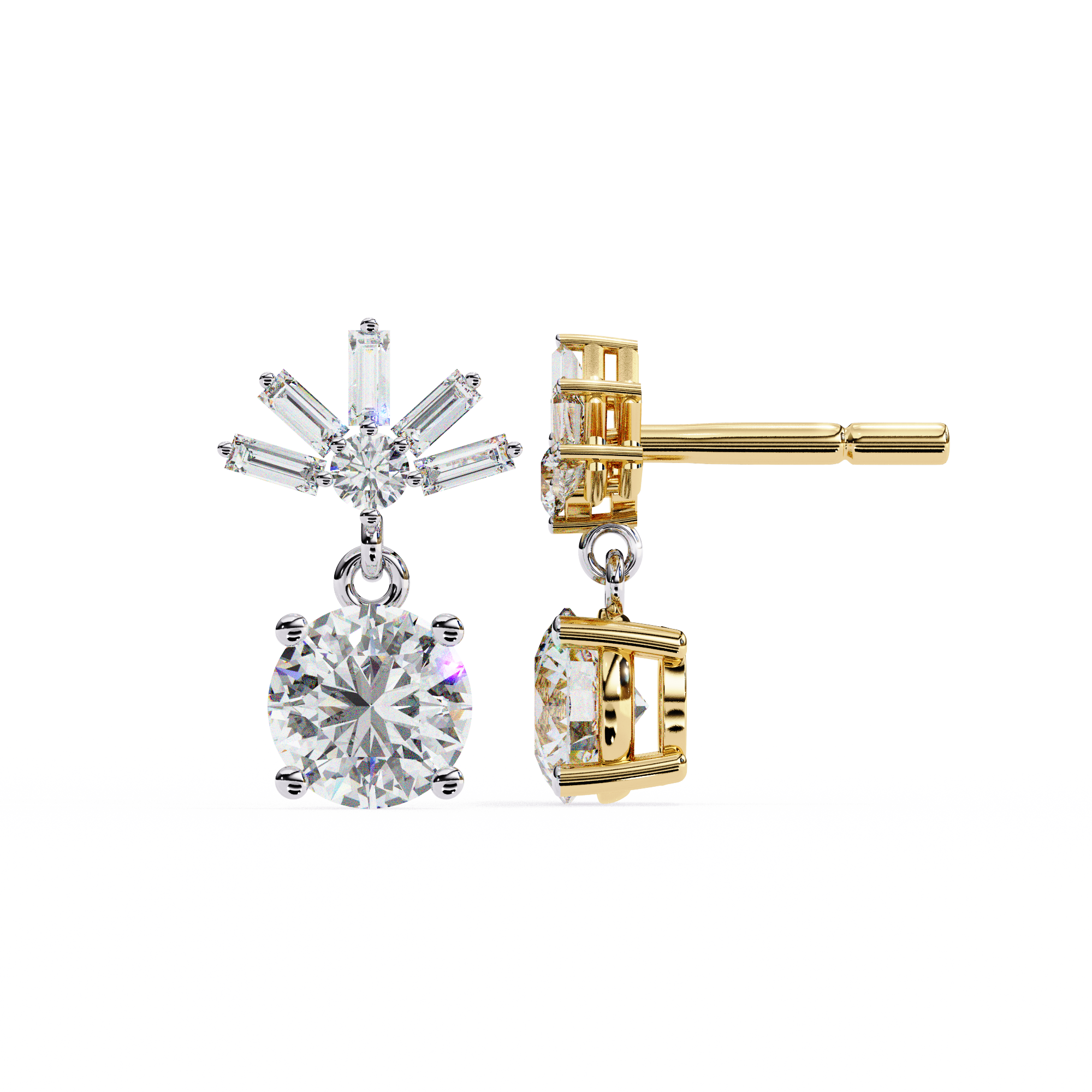 Janet Diamond Solitaire Earrings