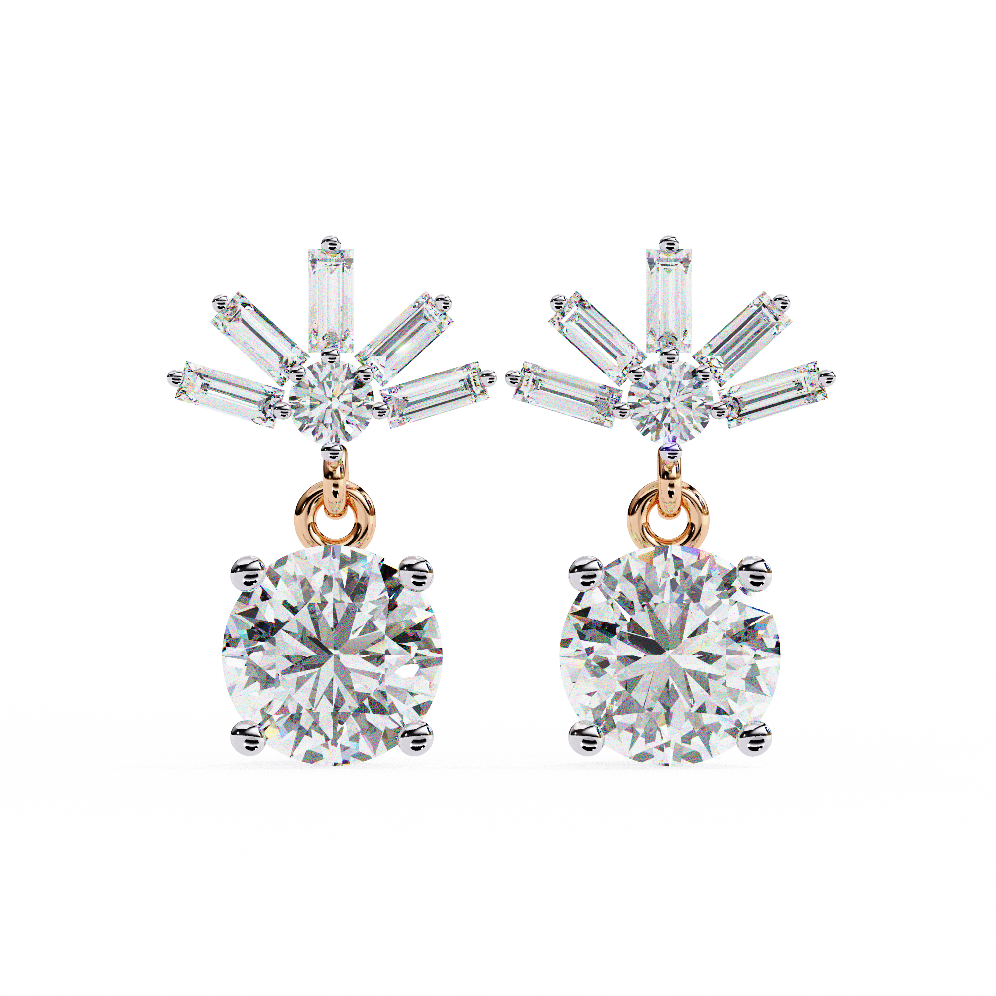 Janet Diamond Solitaire Earrings