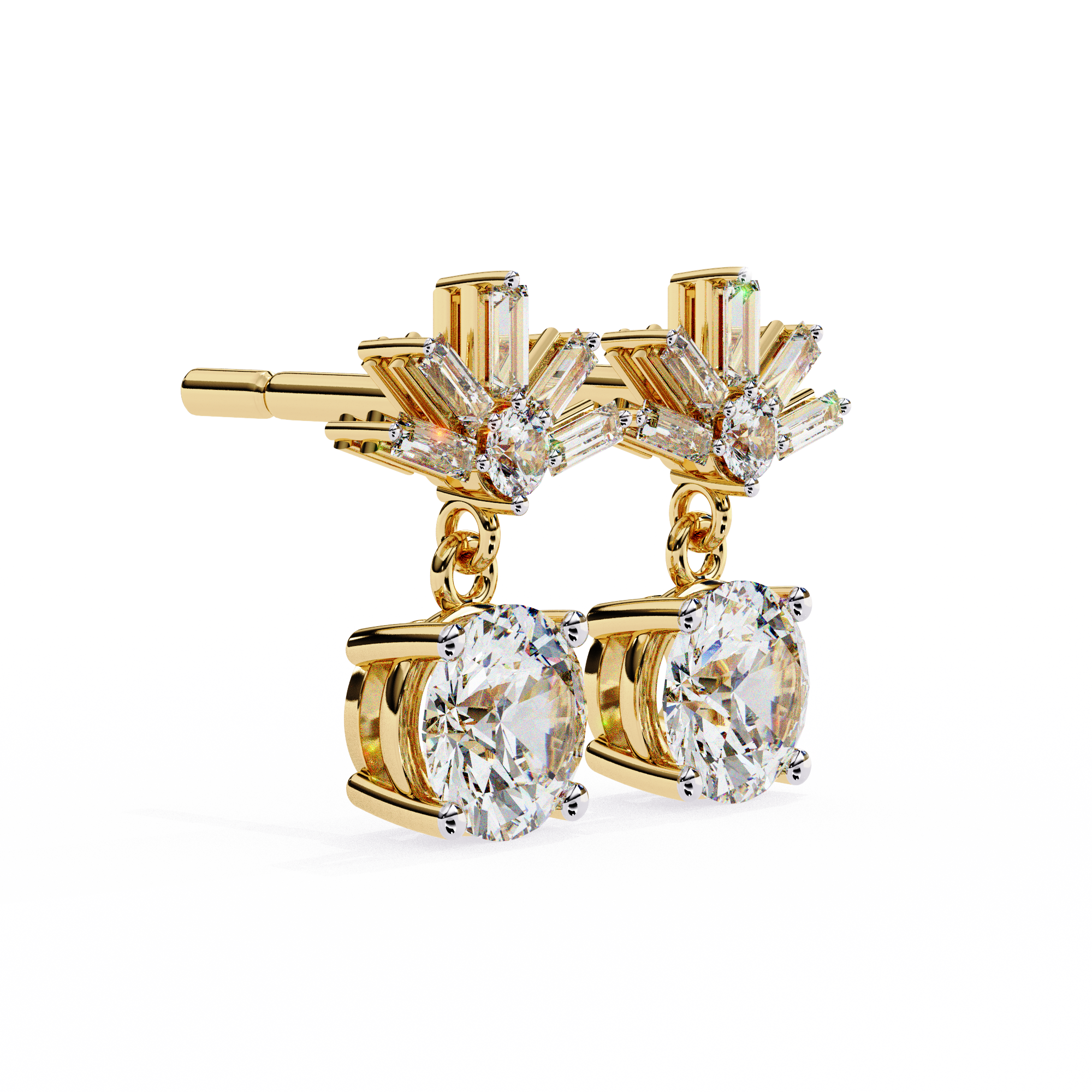 Janet Diamond Solitaire Earrings
