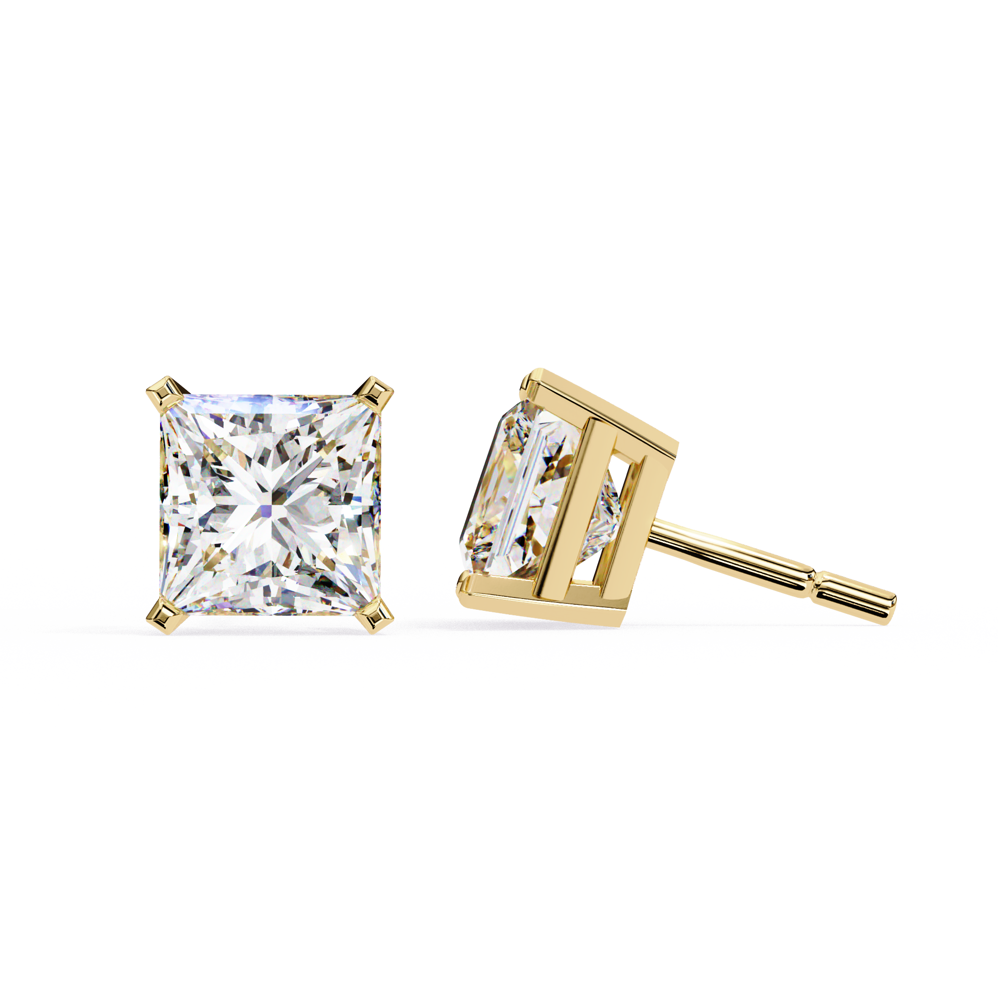 Elora Diamond Solitaire Earrings