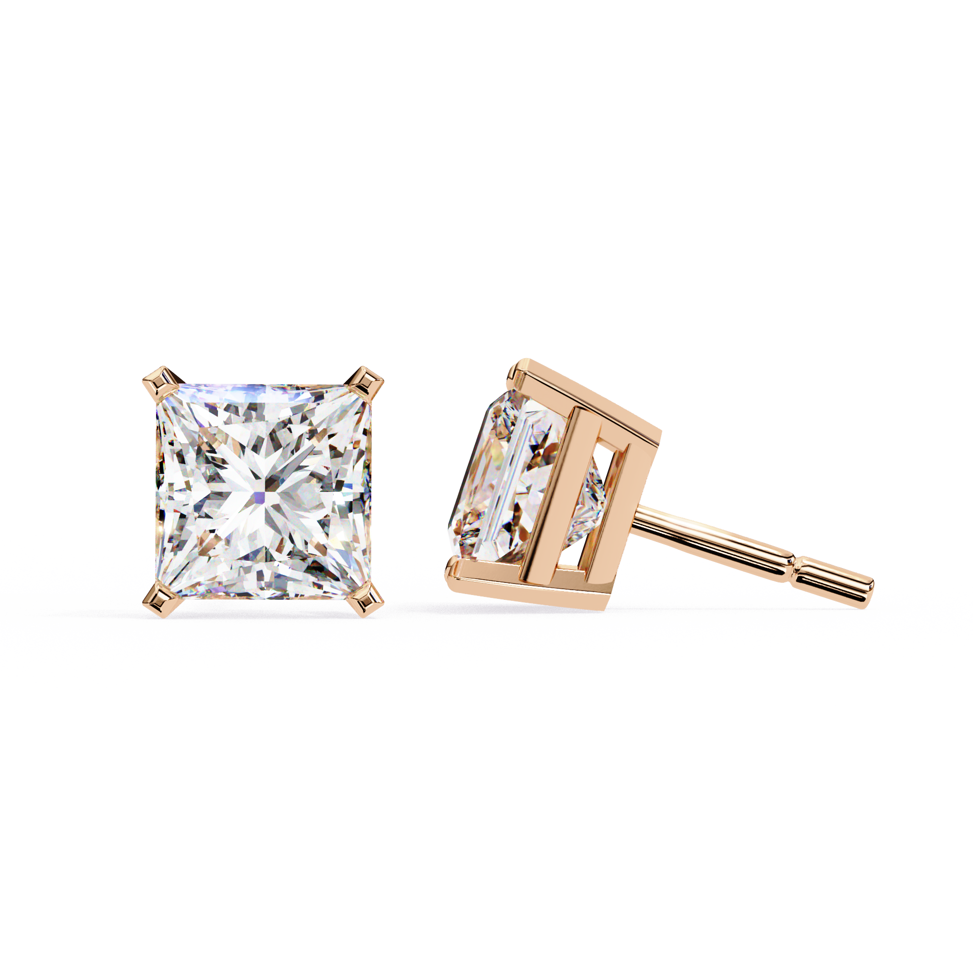 Elora Diamond Solitaire Earrings