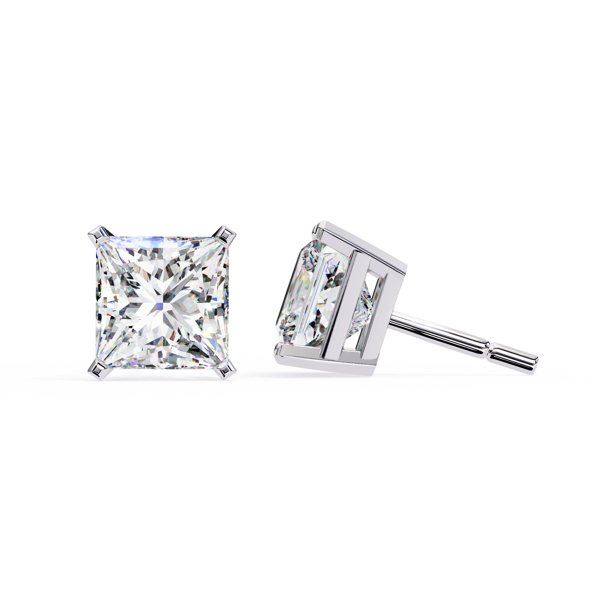Elora Diamond Solitaire Earrings