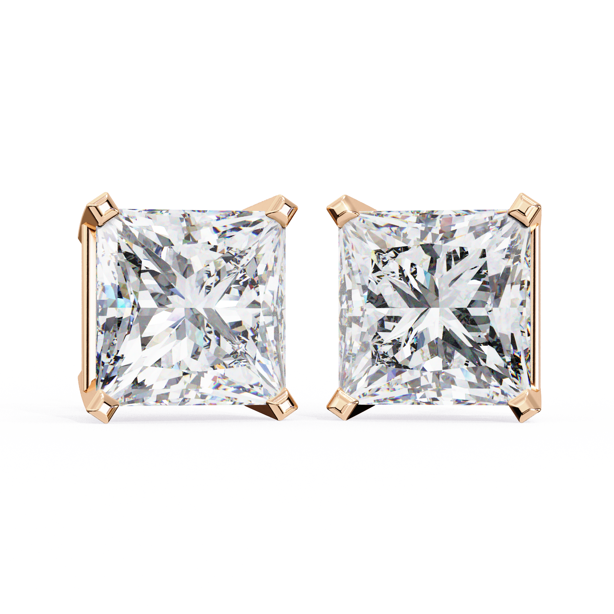 Elora Diamond Solitaire Earrings