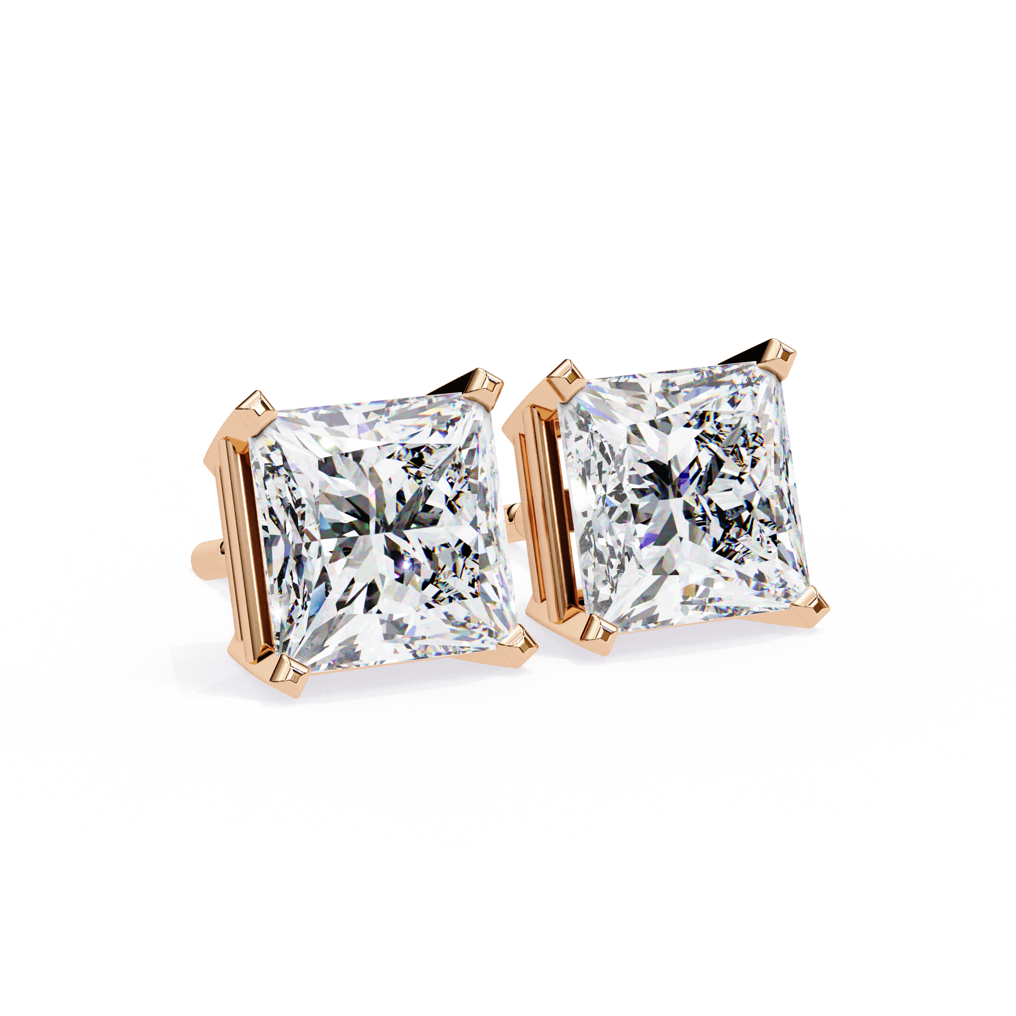 Elora Diamond Solitaire Earrings