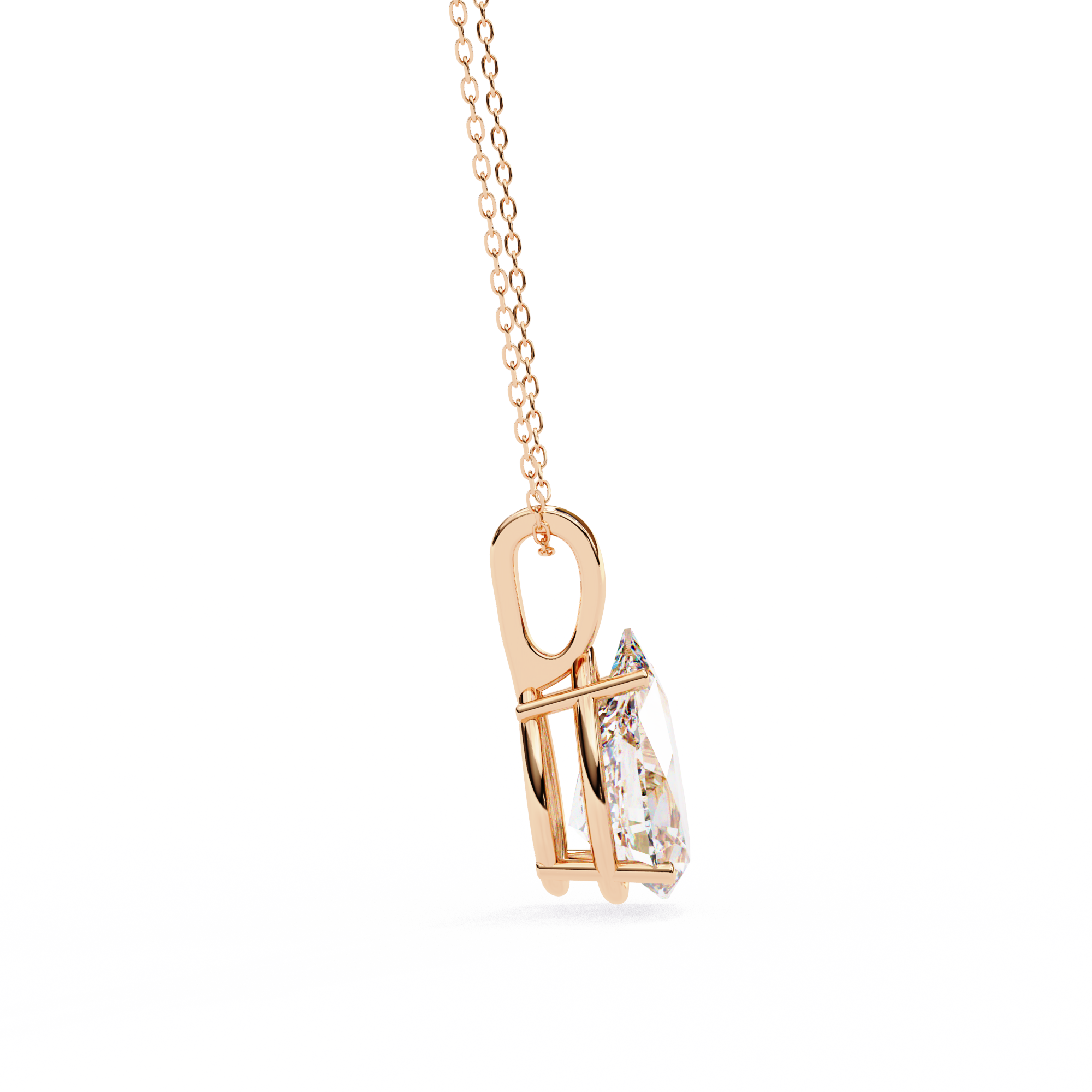 Leah Diamond Solitaire Pendant