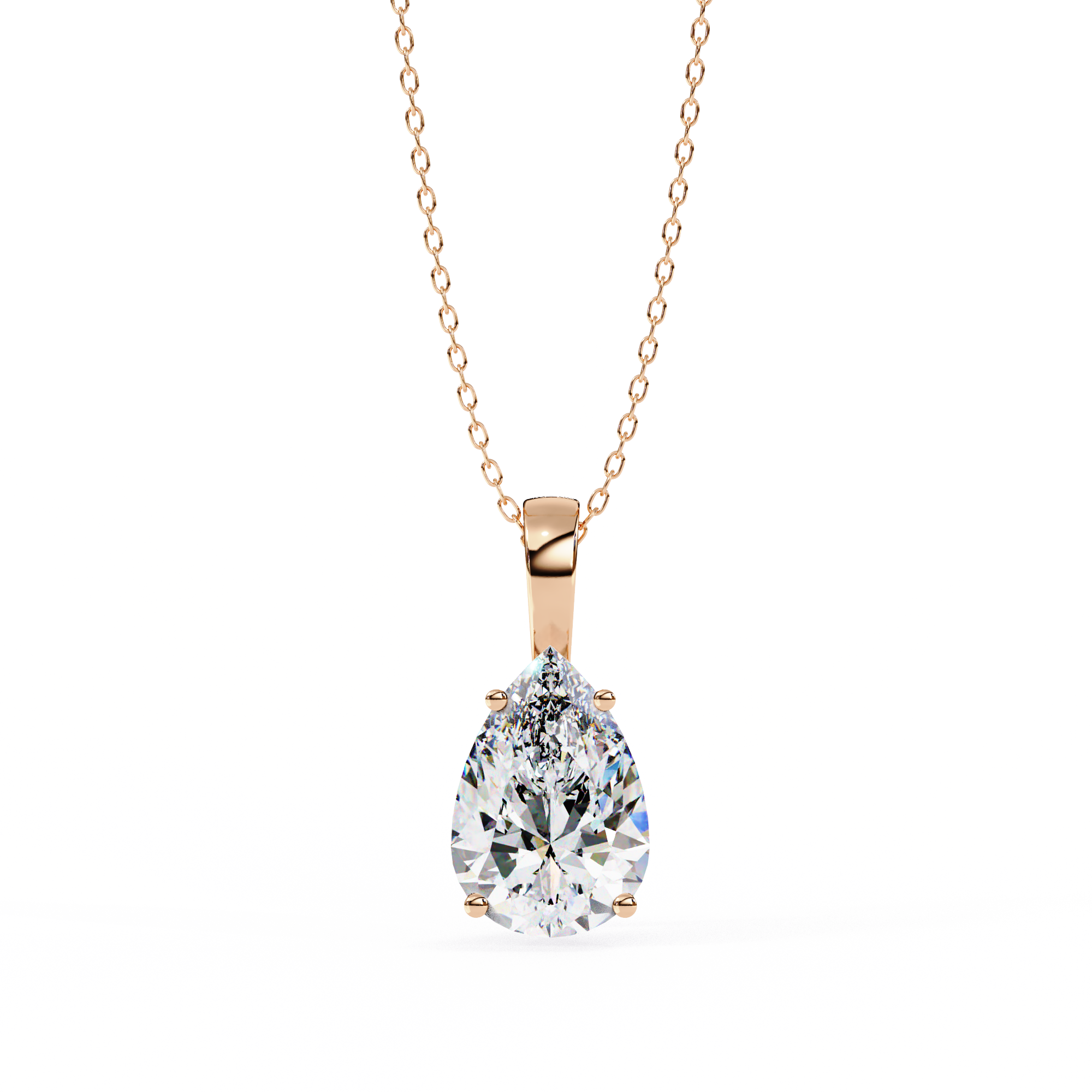 Leah Diamond Solitaire Pendant