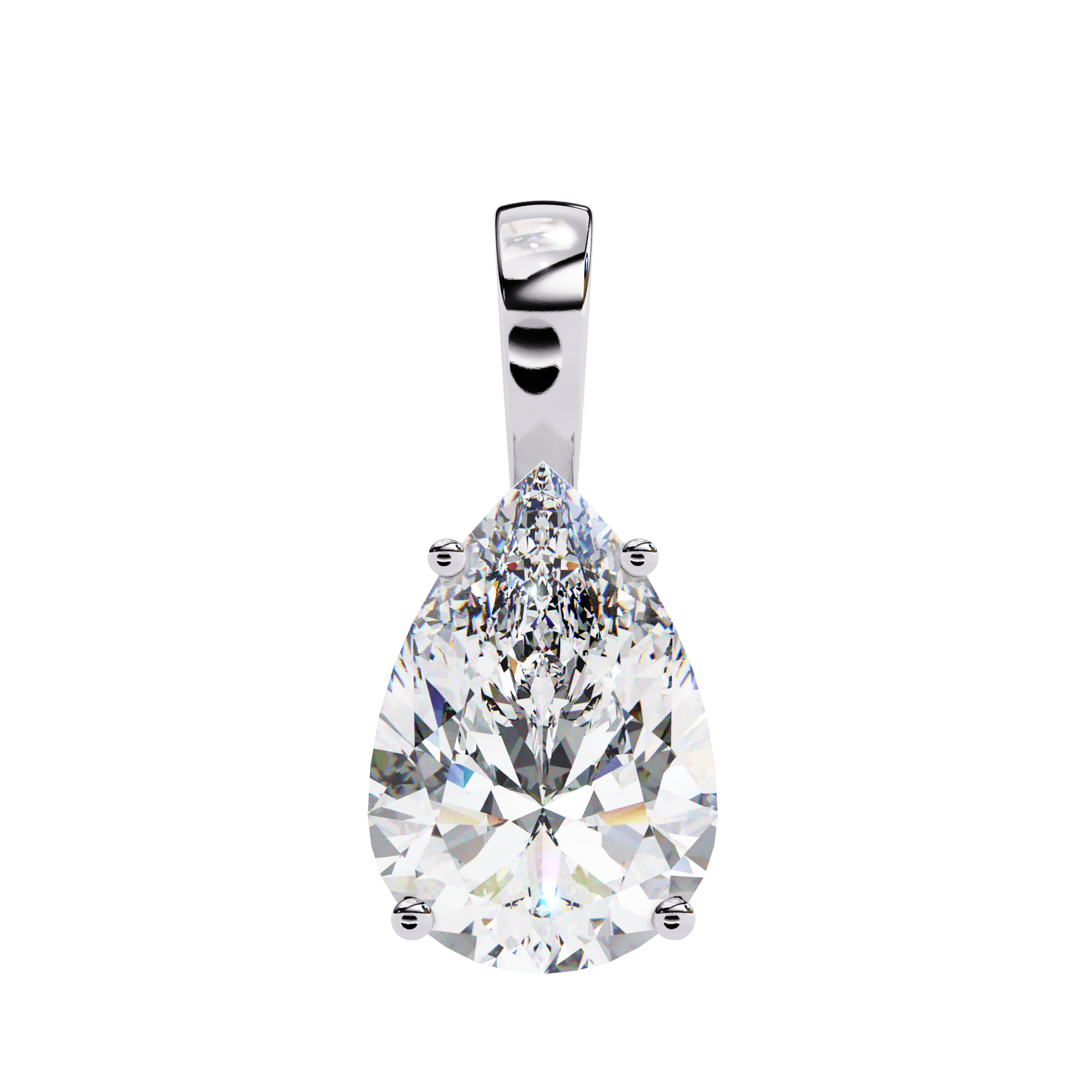 Leah Diamond Solitaire Pendant