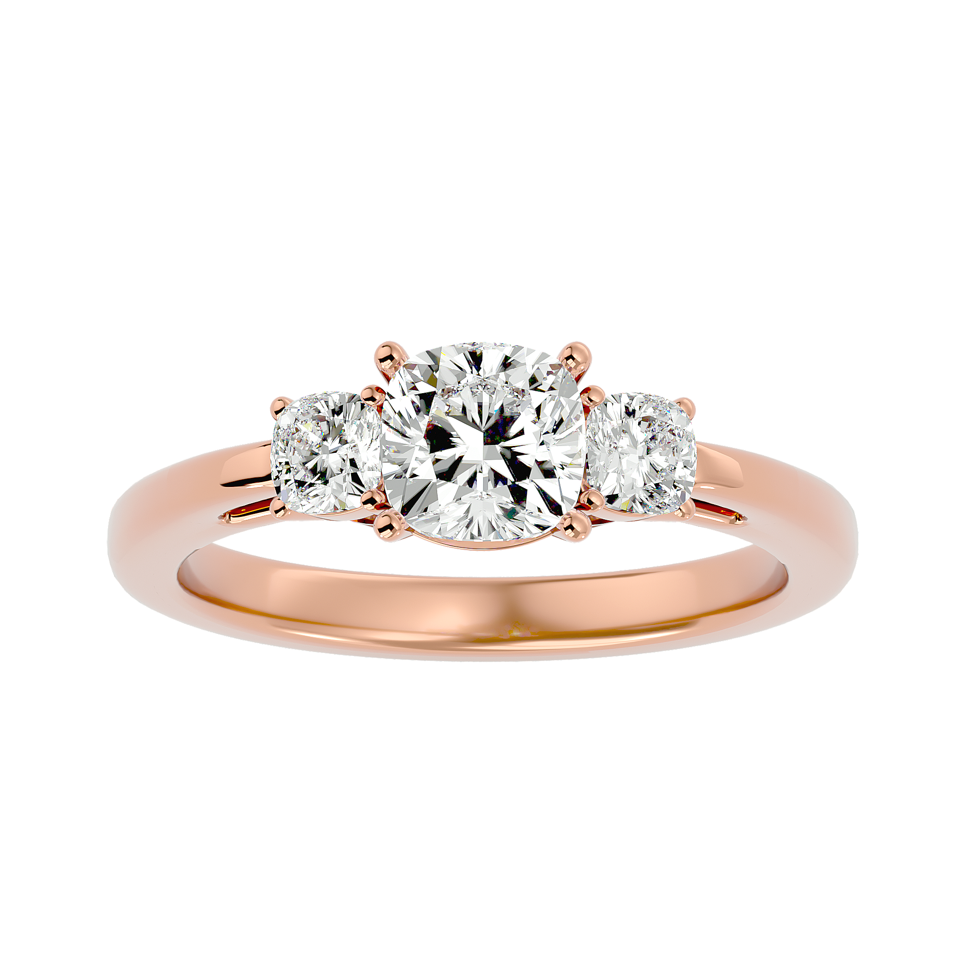 Mirela Diamond Three Stone Ring