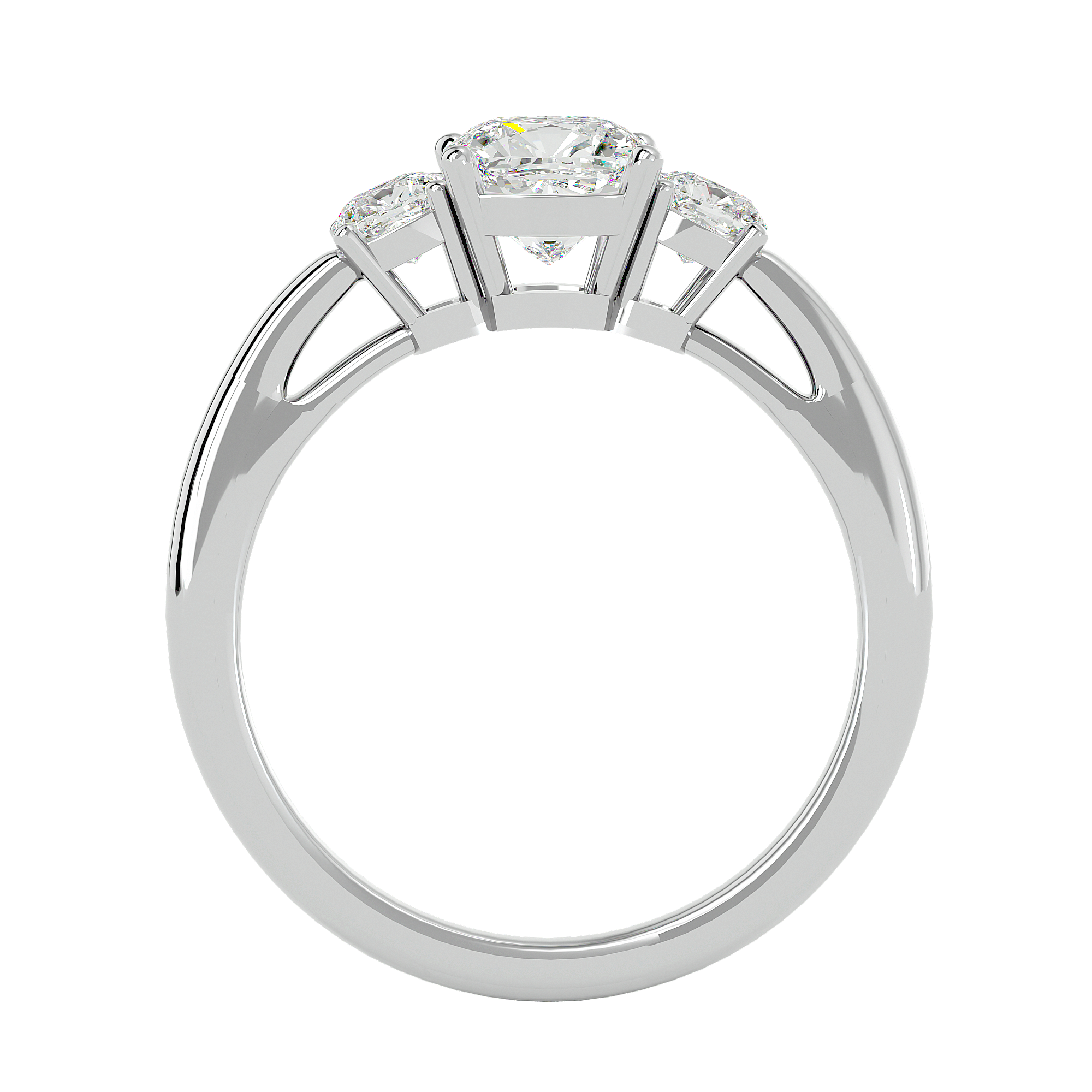 Mirela Diamond Three Stone Ring