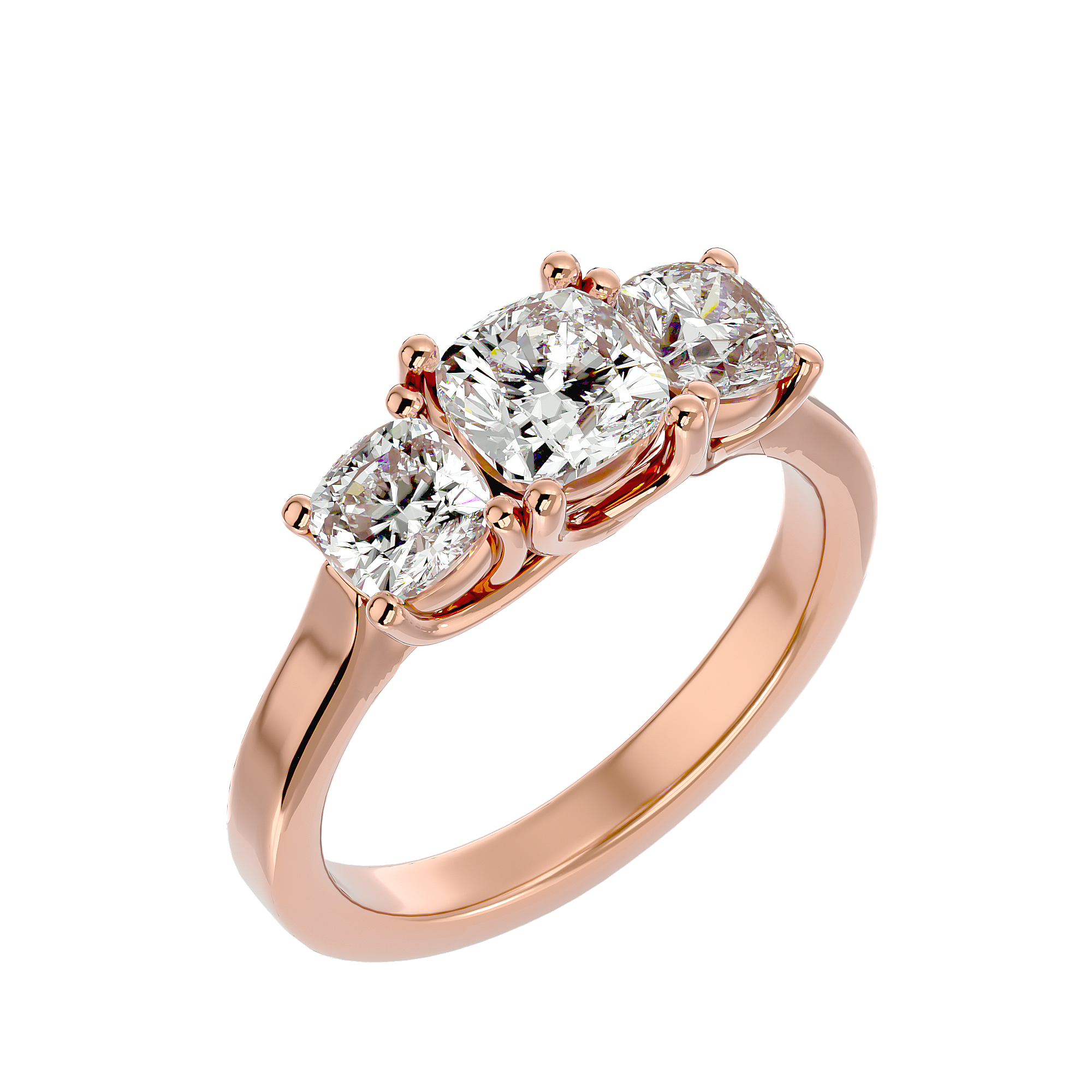 Eva Diamond Three Stone Ring