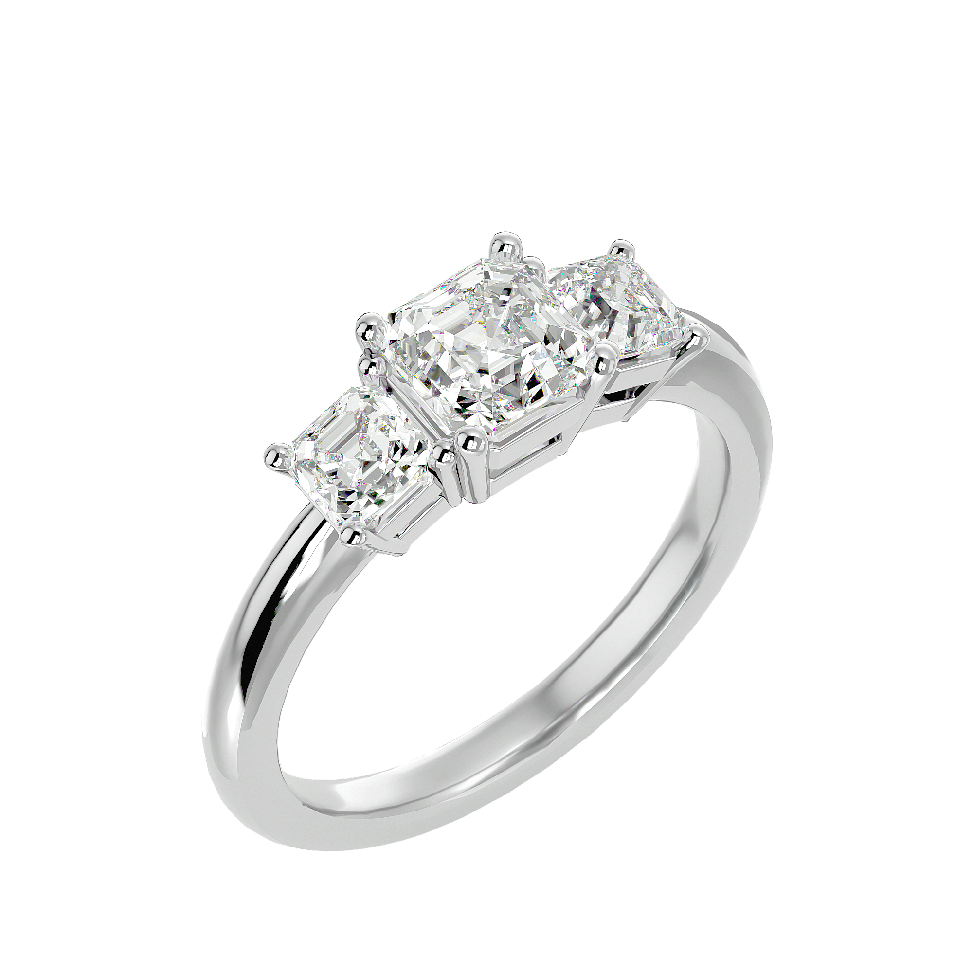 Alyssa Diamond Three Stone Ring