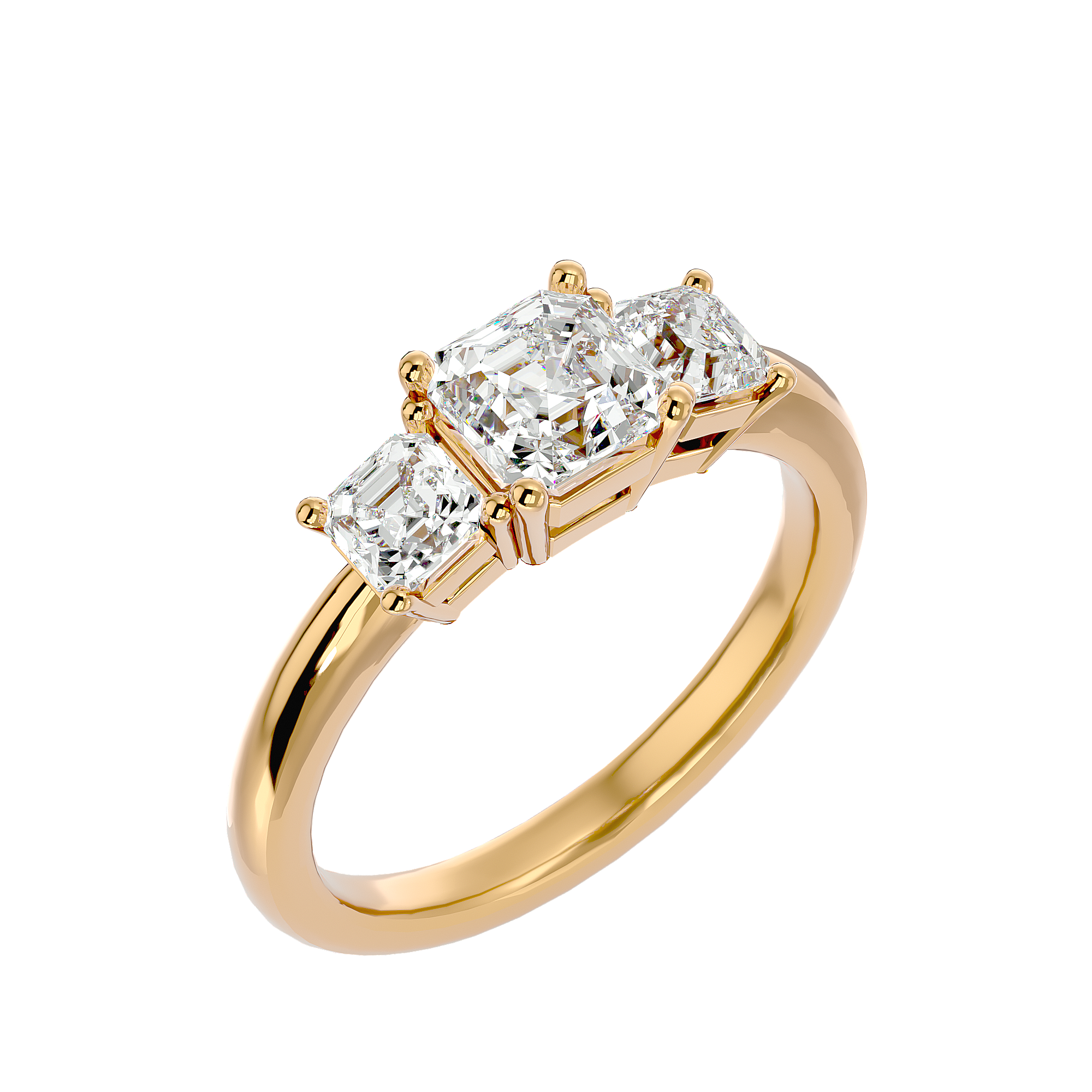 Alyssa Diamond Three Stone Ring